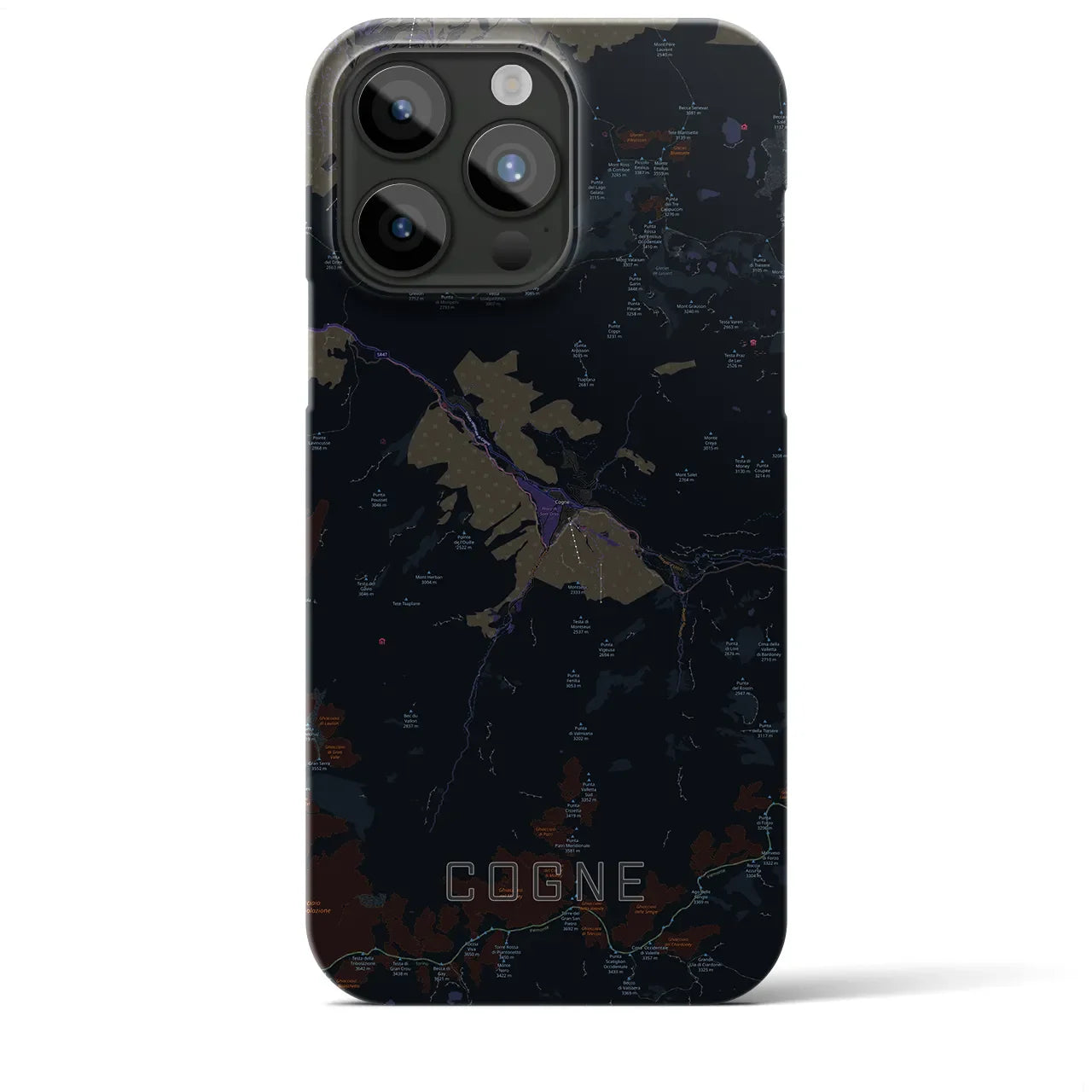 【コーニュ(イタリア)】地図柄iPhoneケース(バックカバータイプ)