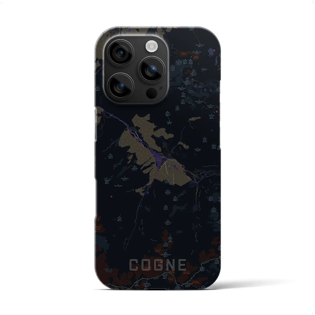 【コーニュ(イタリア)】地図柄iPhoneケース(バックカバータイプ)