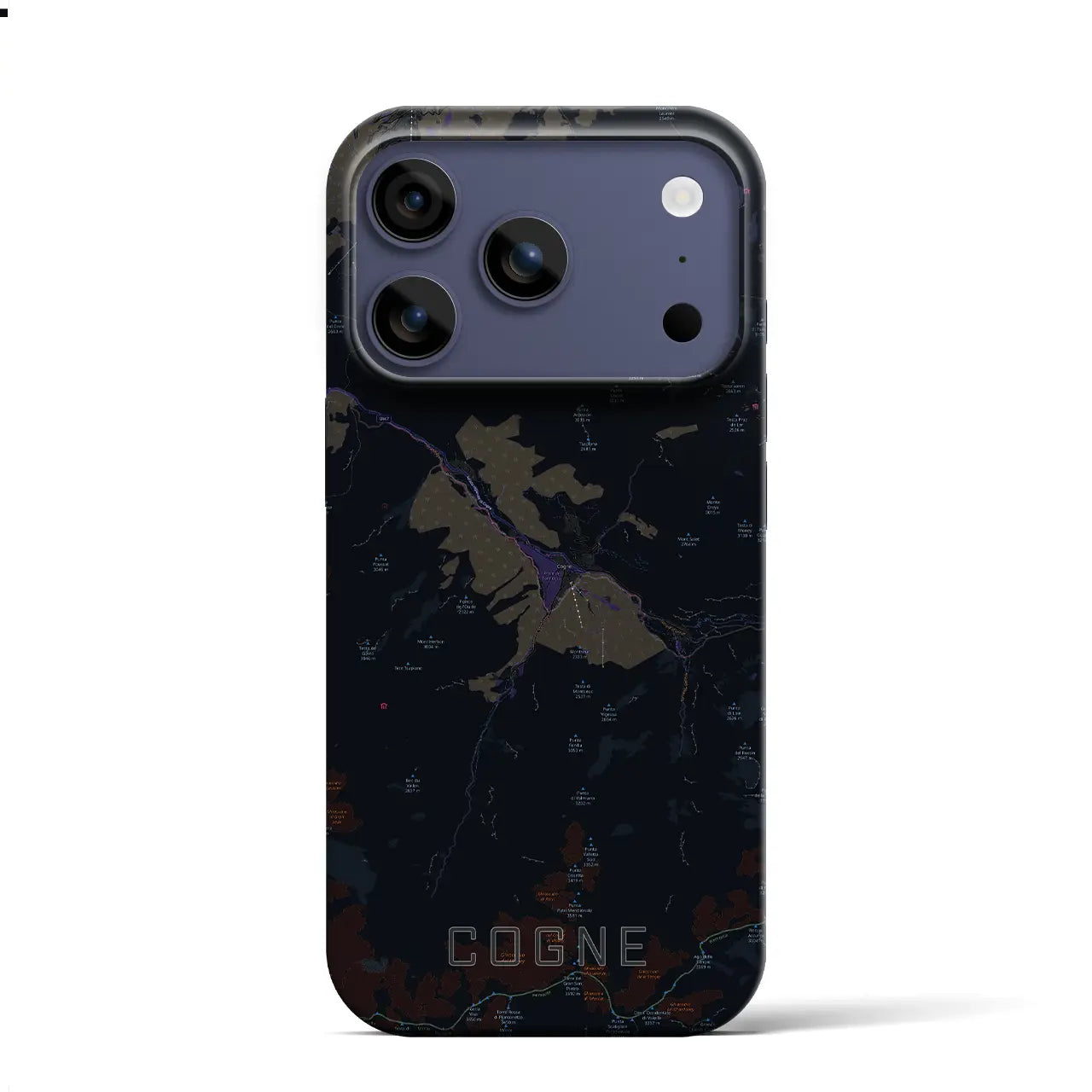 【コーニュ(イタリア)】地図柄iPhoneケース(バックカバータイプ)