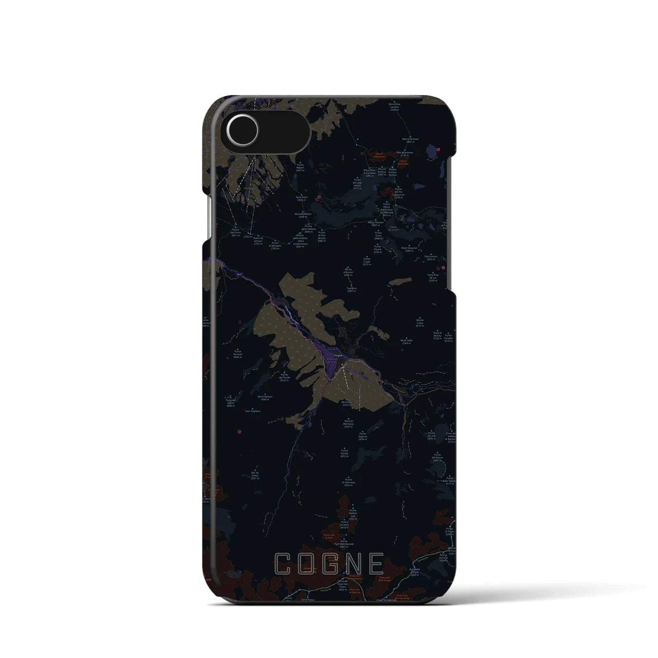 【コーニュ(イタリア)】地図柄iPhoneケース(バックカバータイプ)