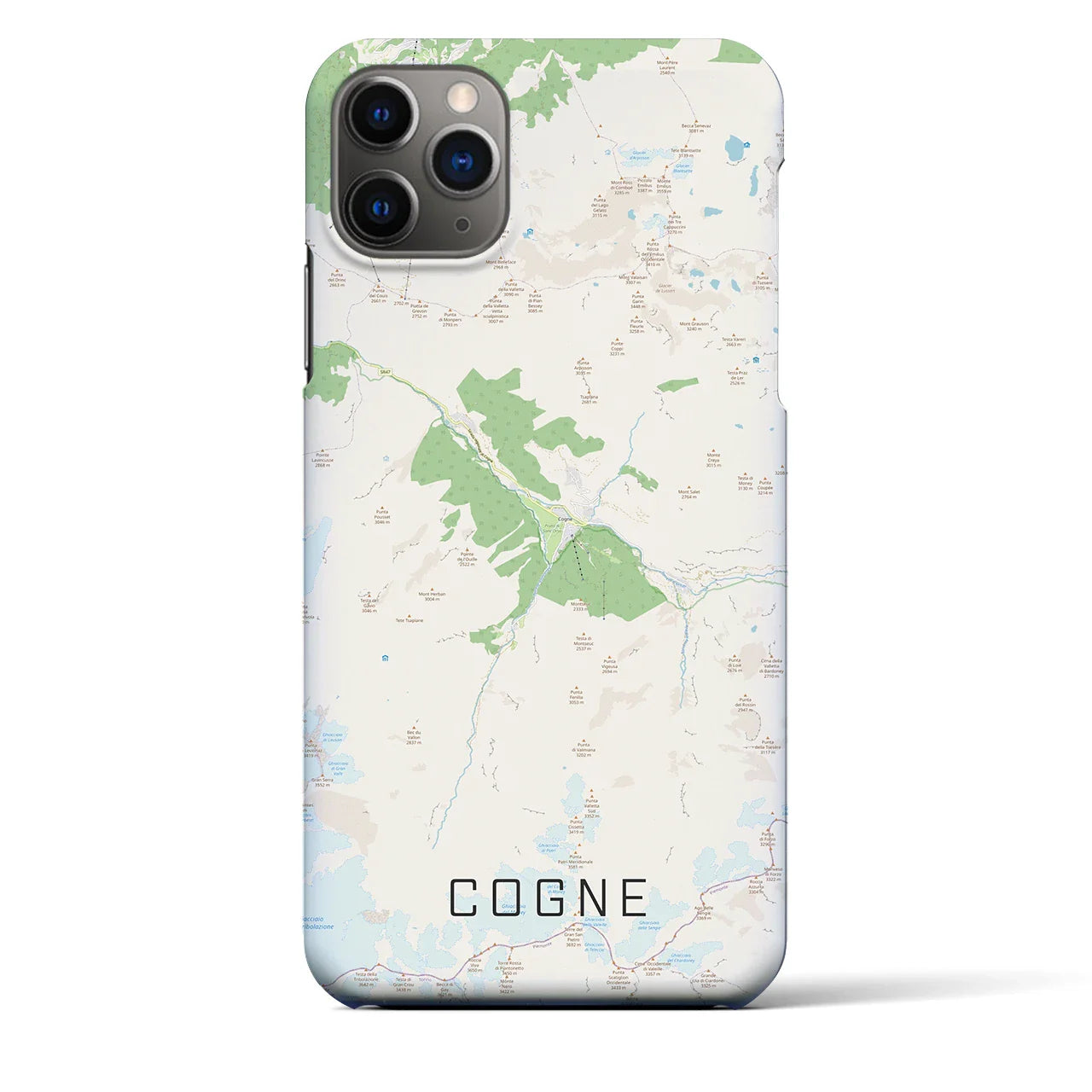【コーニュ(イタリア)】地図柄iPhoneケース(バックカバータイプ)