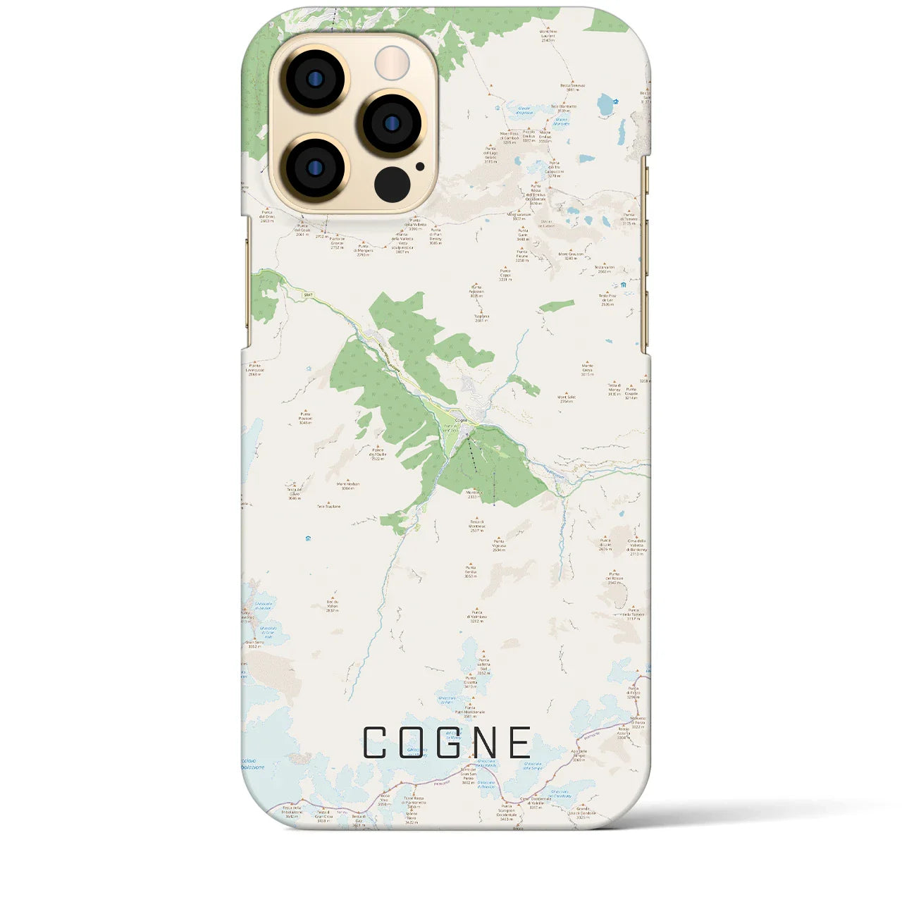 【コーニュ(イタリア)】地図柄iPhoneケース(バックカバータイプ)