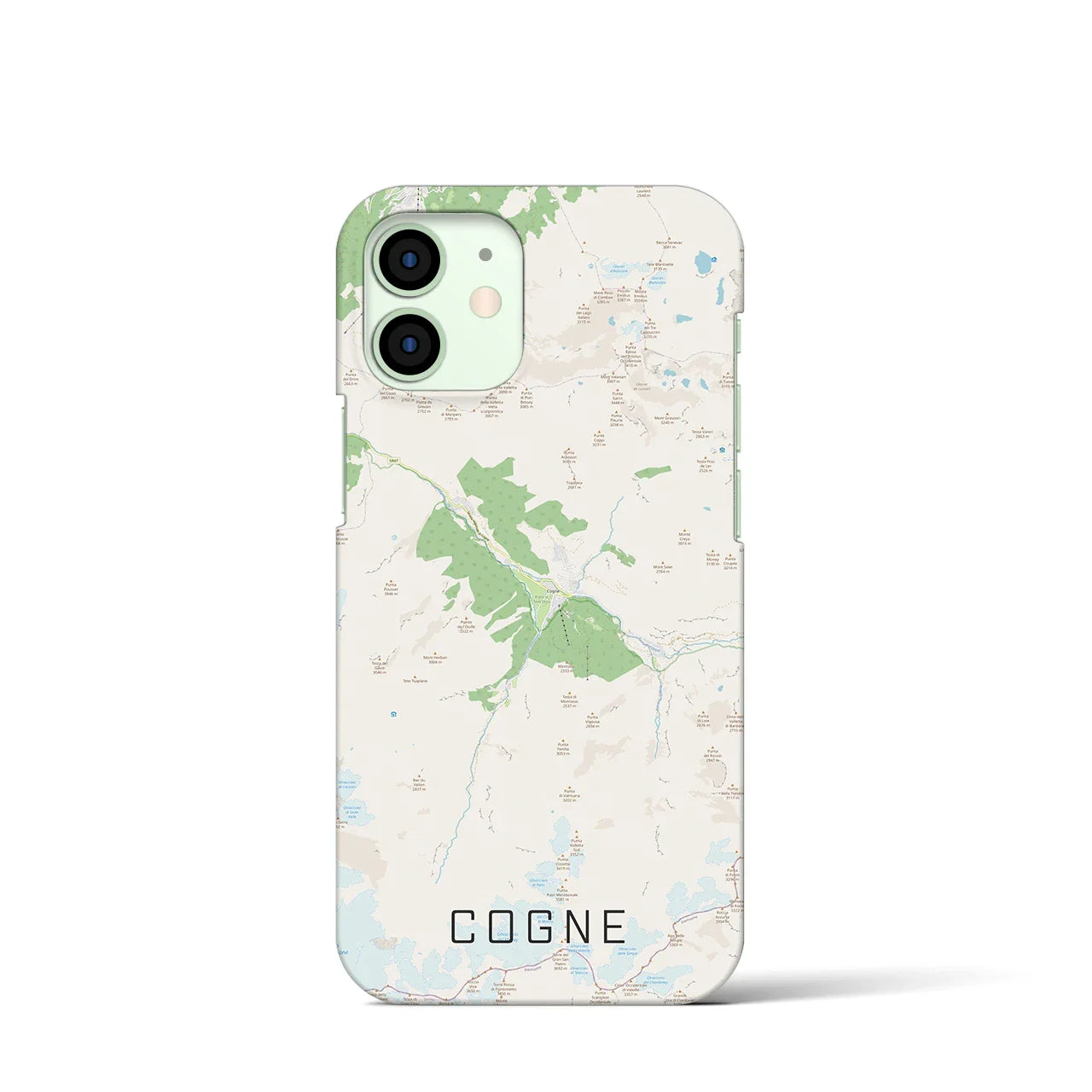 【コーニュ(イタリア)】地図柄iPhoneケース(バックカバータイプ)