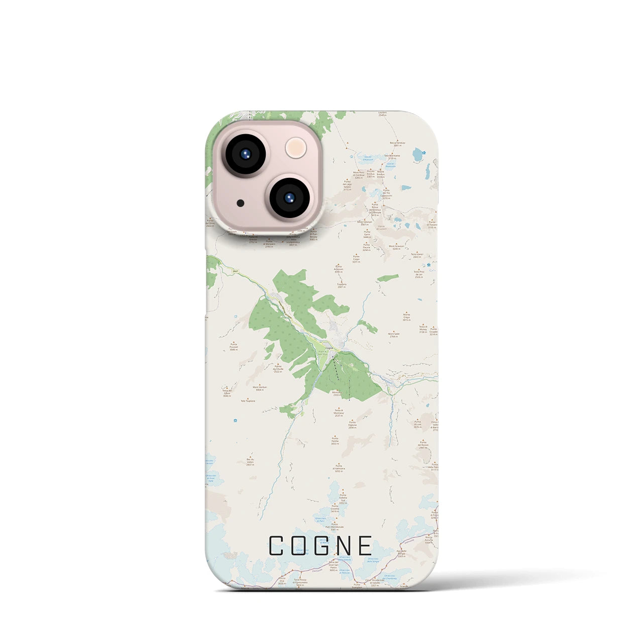 【コーニュ(イタリア)】地図柄iPhoneケース(バックカバータイプ)