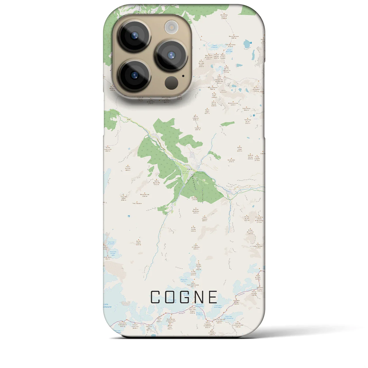 【コーニュ(イタリア)】地図柄iPhoneケース(バックカバータイプ)