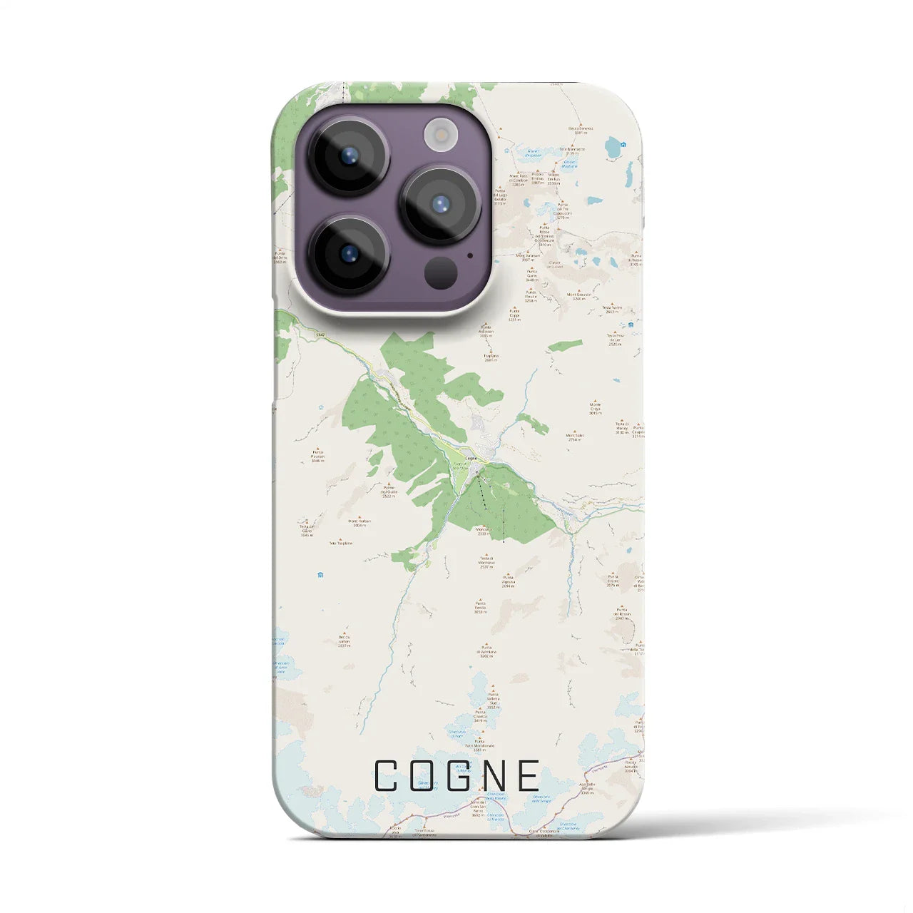 【コーニュ(イタリア)】地図柄iPhoneケース(バックカバータイプ)