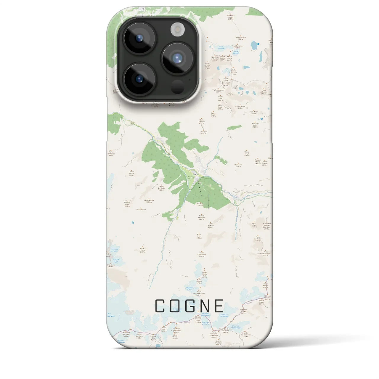 【コーニュ(イタリア)】地図柄iPhoneケース(バックカバータイプ)