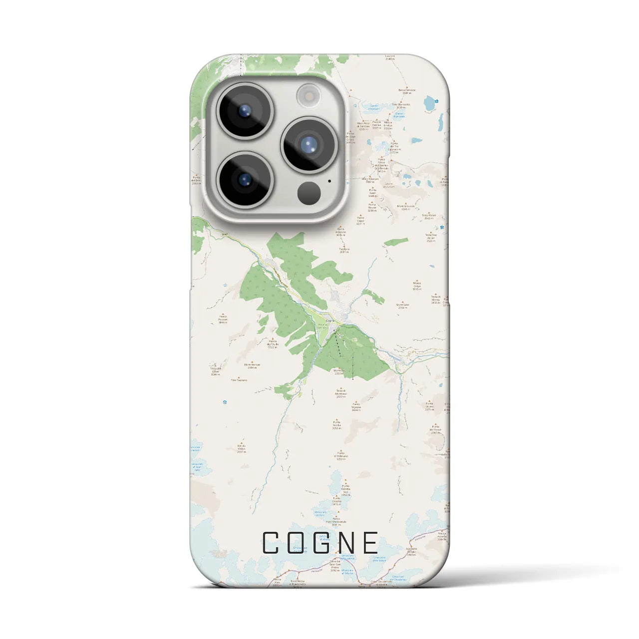 【コーニュ(イタリア)】地図柄iPhoneケース(バックカバータイプ)