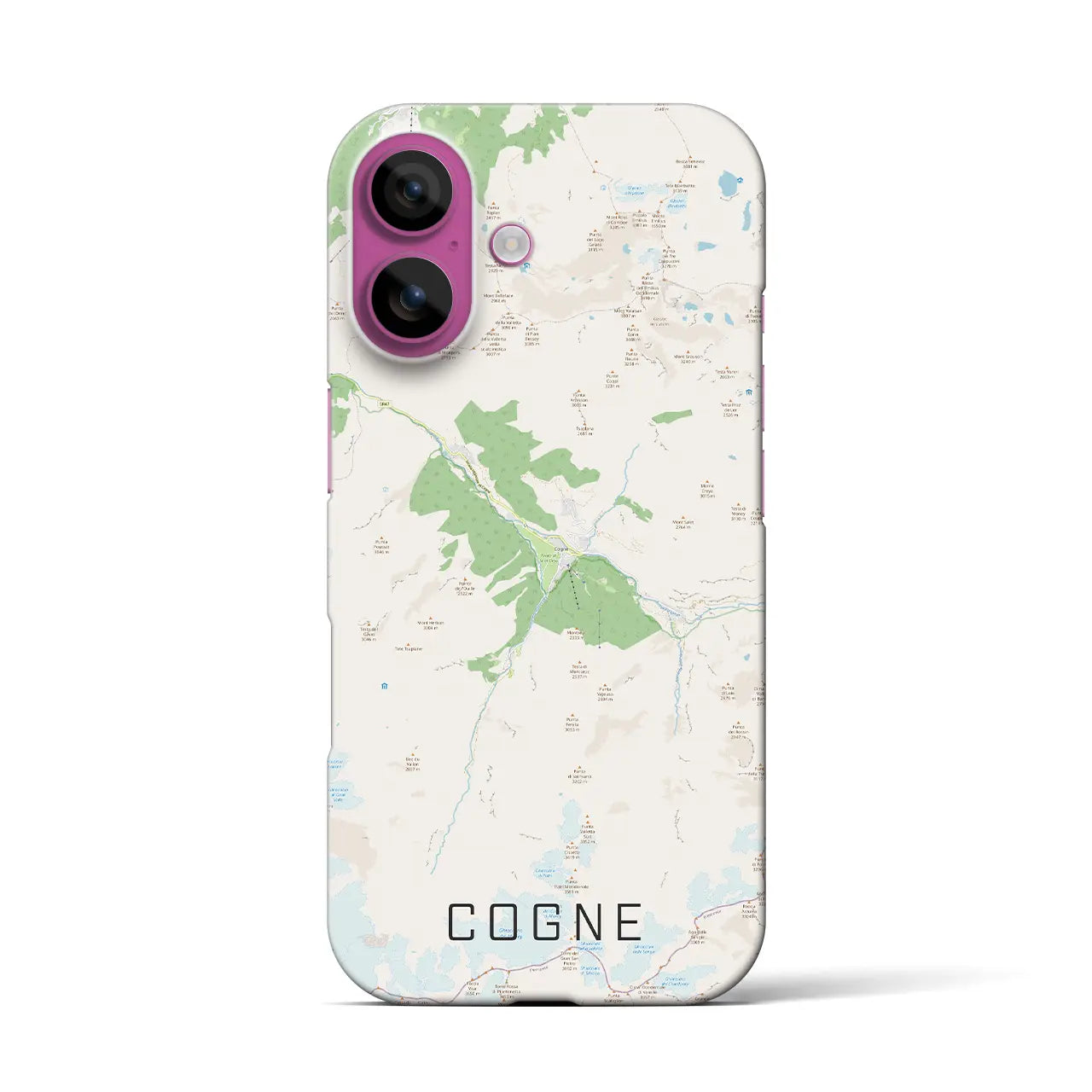 【コーニュ(イタリア)】地図柄iPhoneケース(バックカバータイプ)