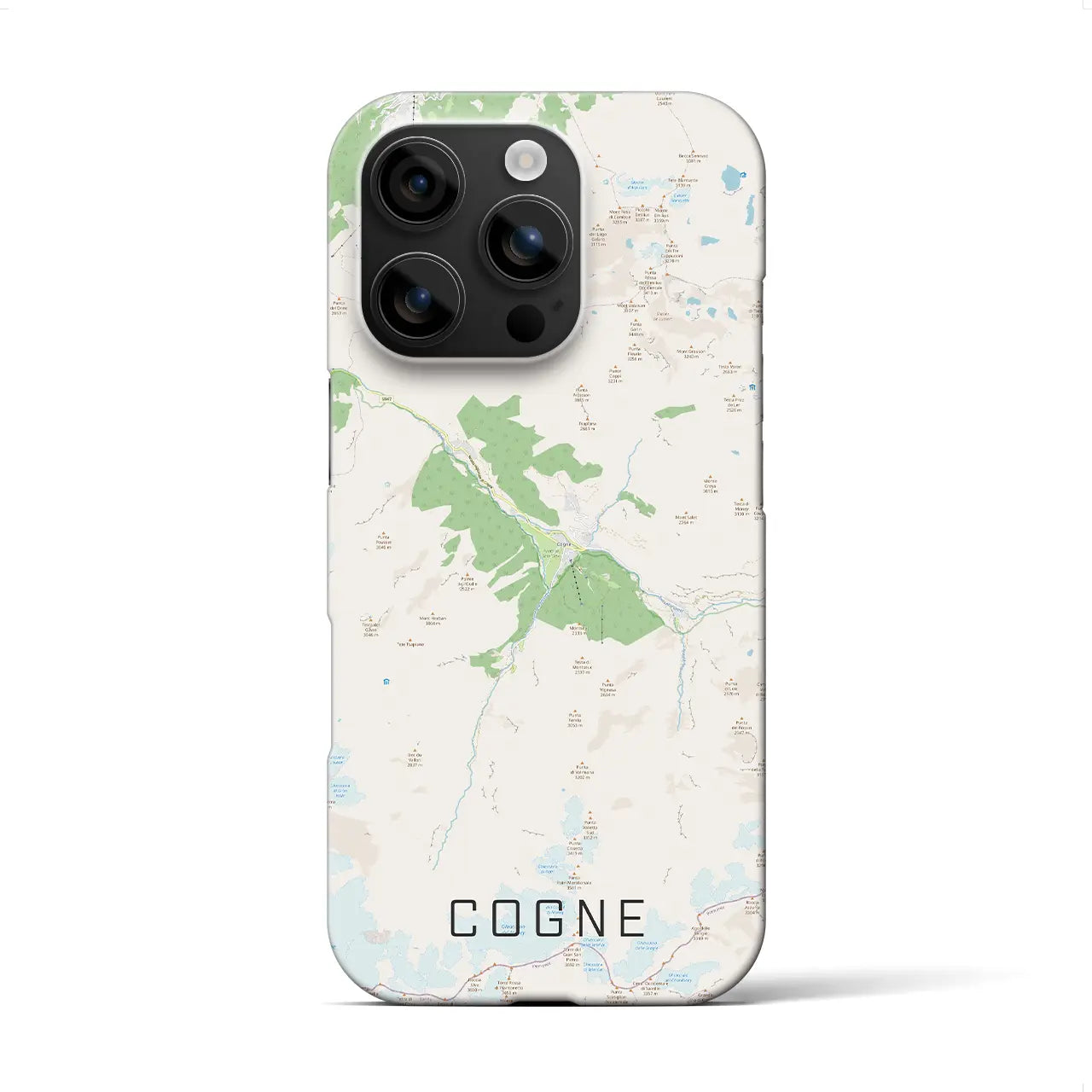 【コーニュ(イタリア)】地図柄iPhoneケース(バックカバータイプ)