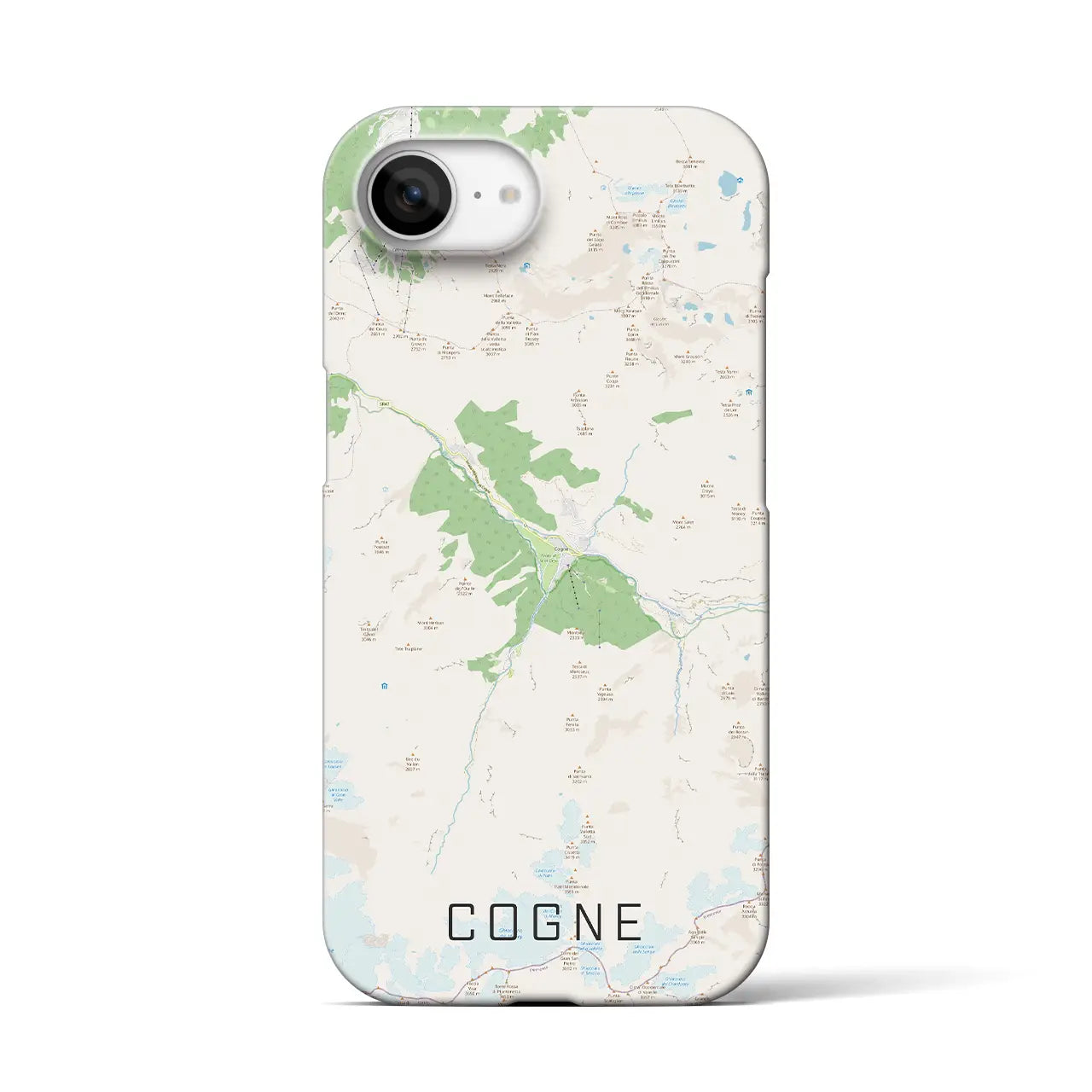 【コーニュ(イタリア)】地図柄iPhoneケース(バックカバータイプ)
