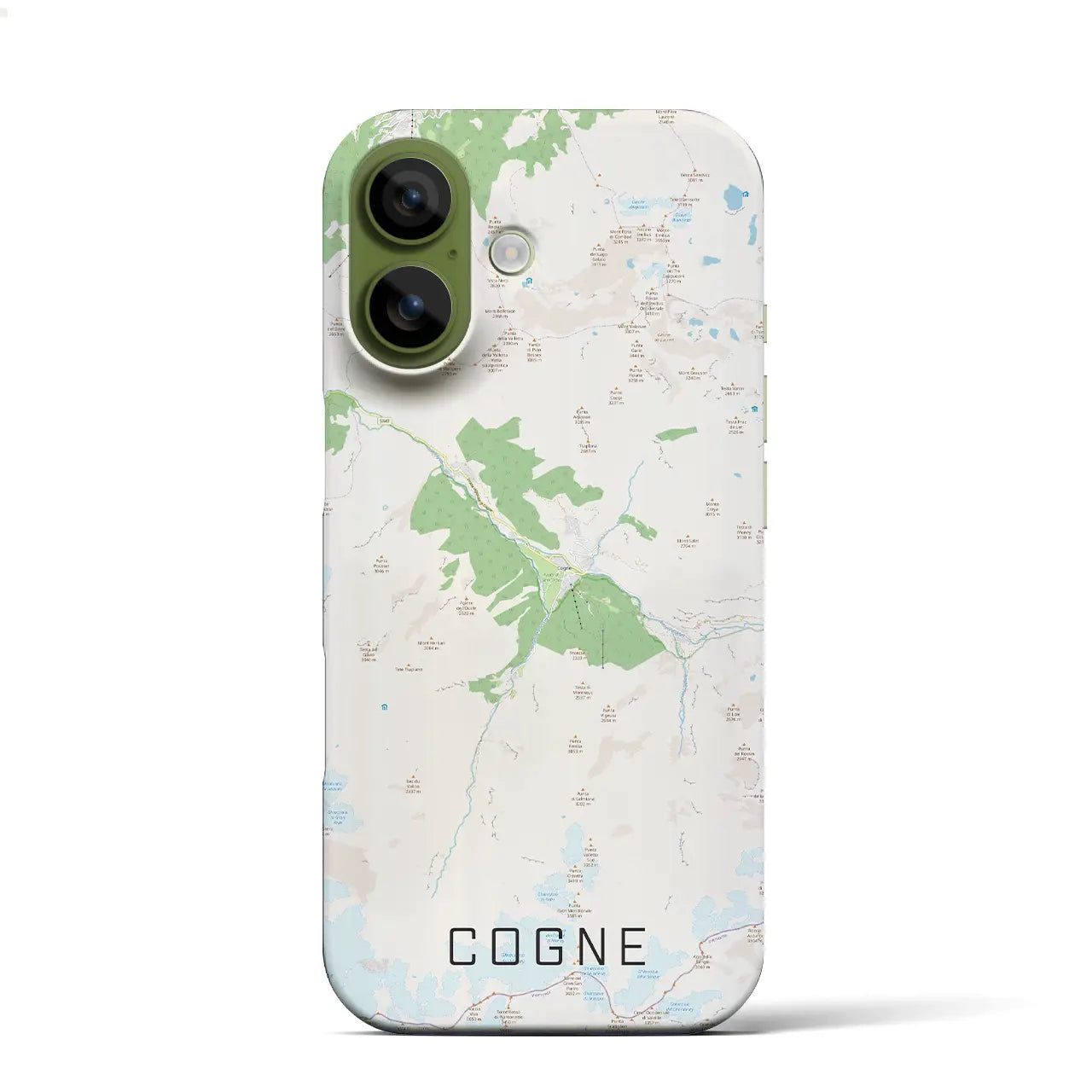 【コーニュ(イタリア)】地図柄iPhoneケース(バックカバータイプ)