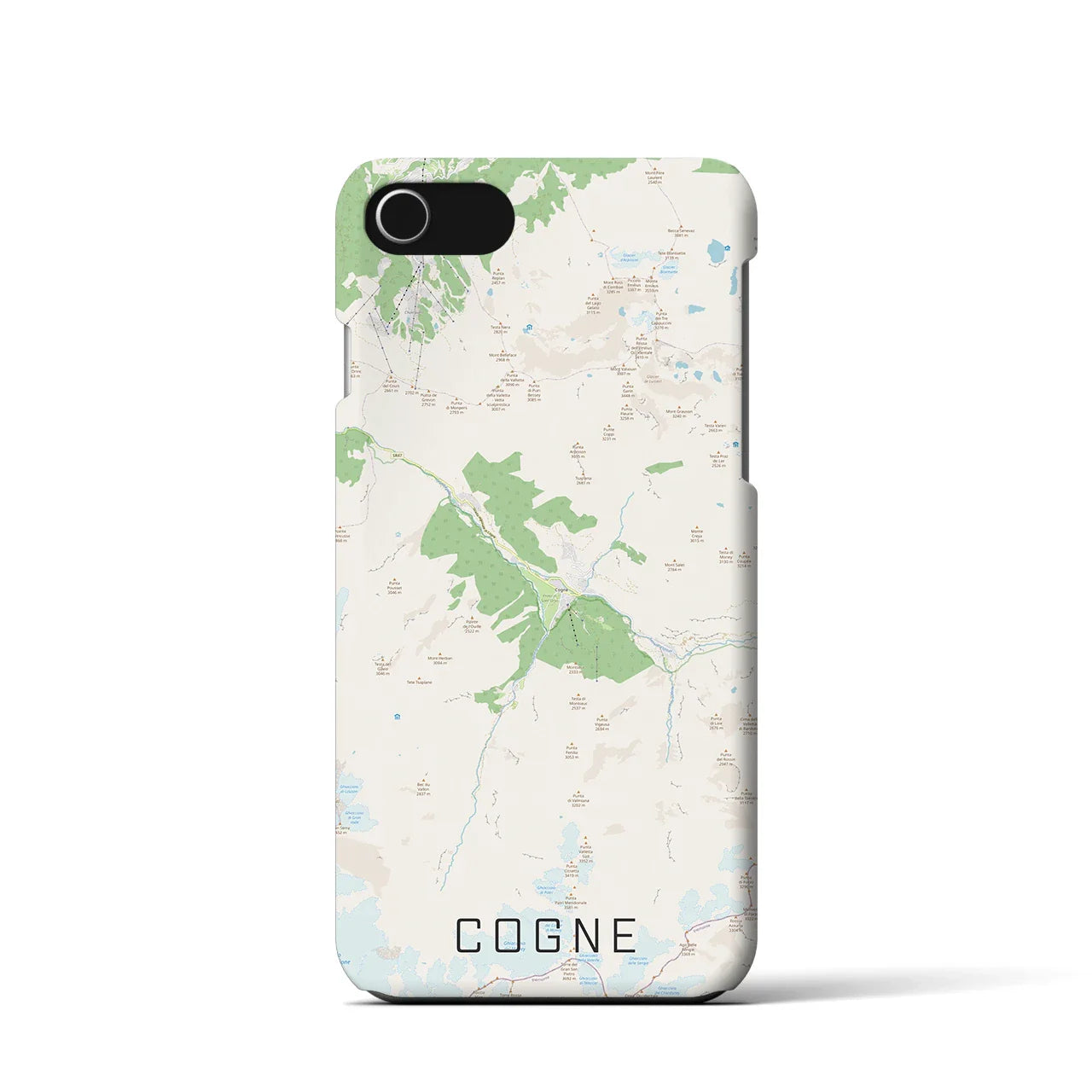 【コーニュ(イタリア)】地図柄iPhoneケース(バックカバータイプ)
