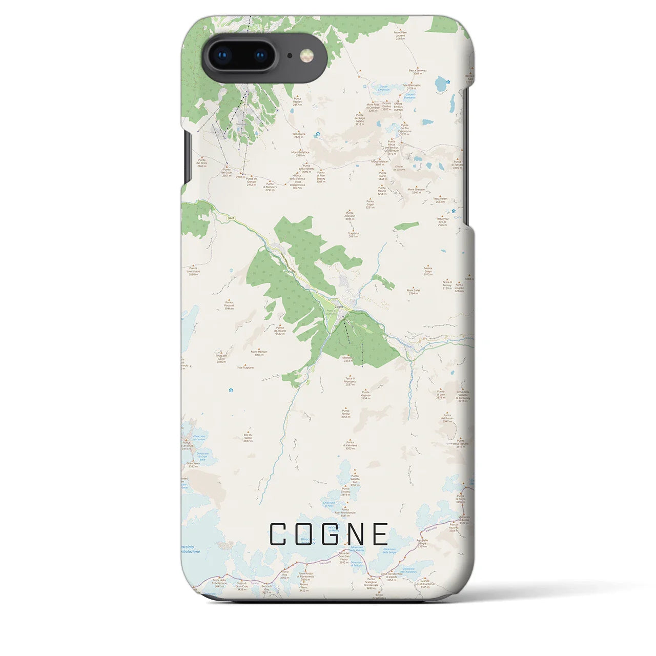 【コーニュ(イタリア)】地図柄iPhoneケース(バックカバータイプ)
