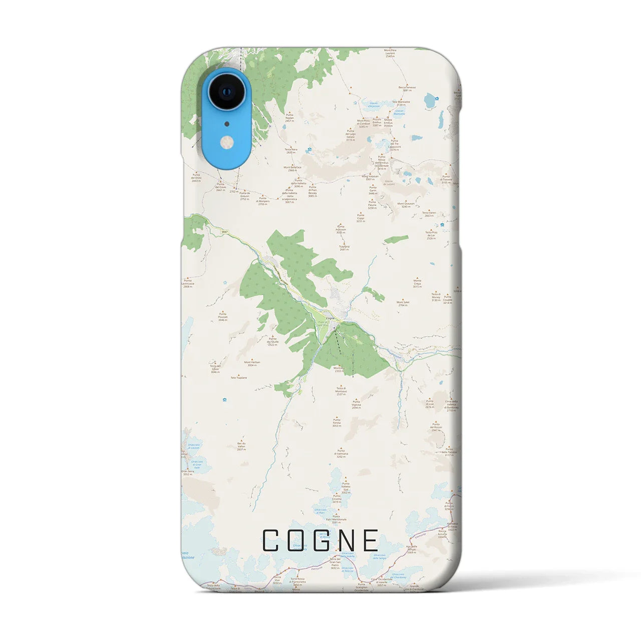 【コーニュ(イタリア)】地図柄iPhoneケース(バックカバータイプ)