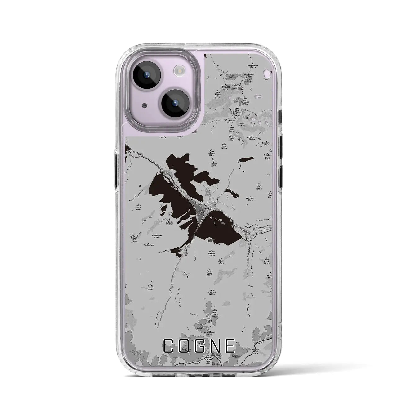 【コーニュ(イタリア)】地図柄iPhoneケース(MagSafeタイプ)