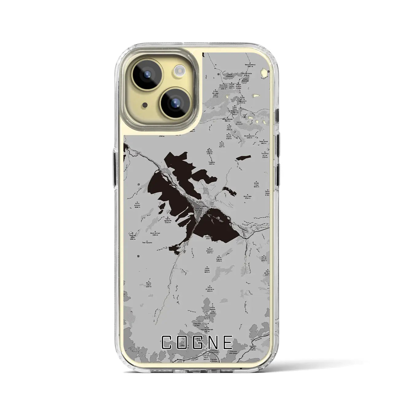 【コーニュ(イタリア)】地図柄iPhoneケース(MagSafeタイプ)