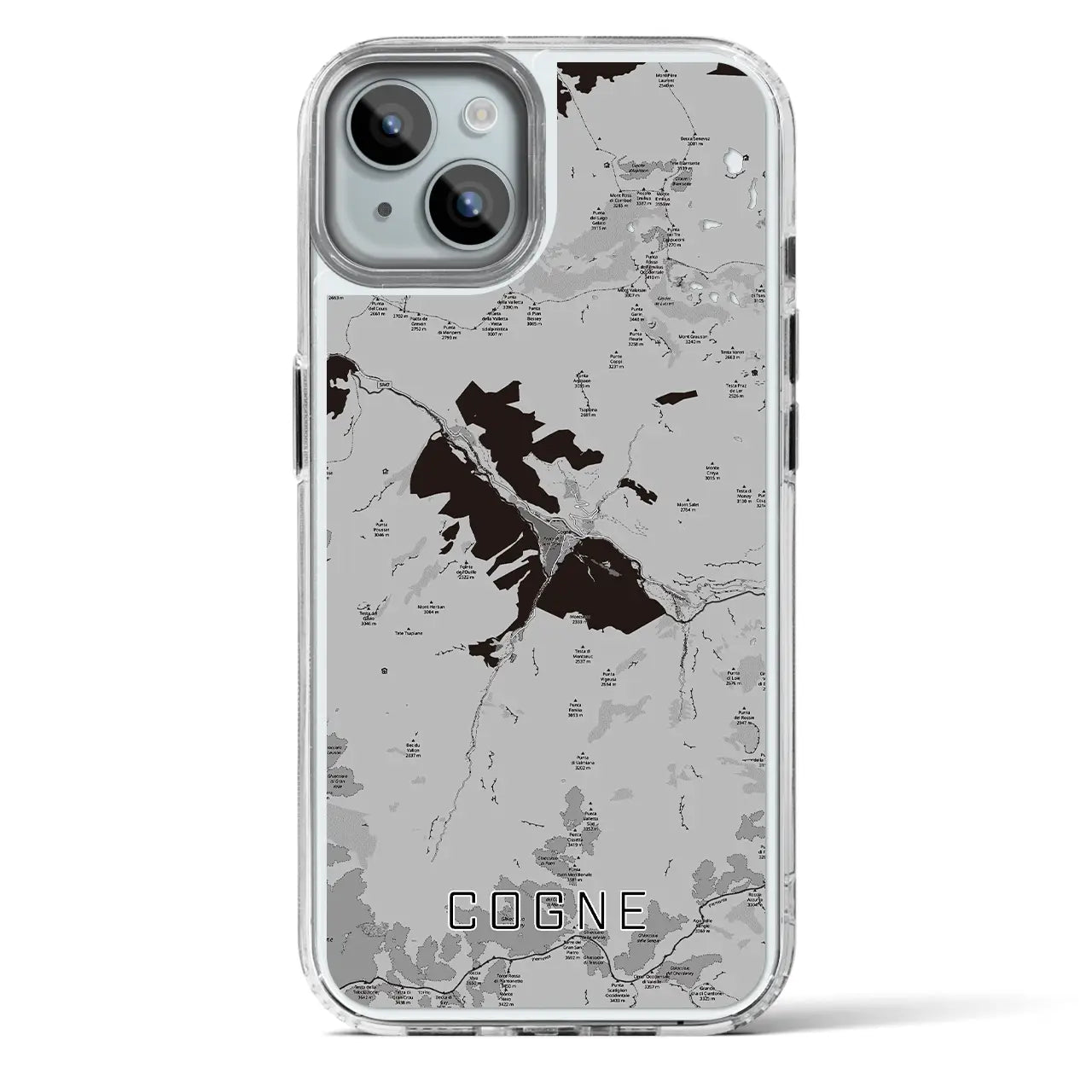【コーニュ(イタリア)】地図柄iPhoneケース(MagSafeタイプ)