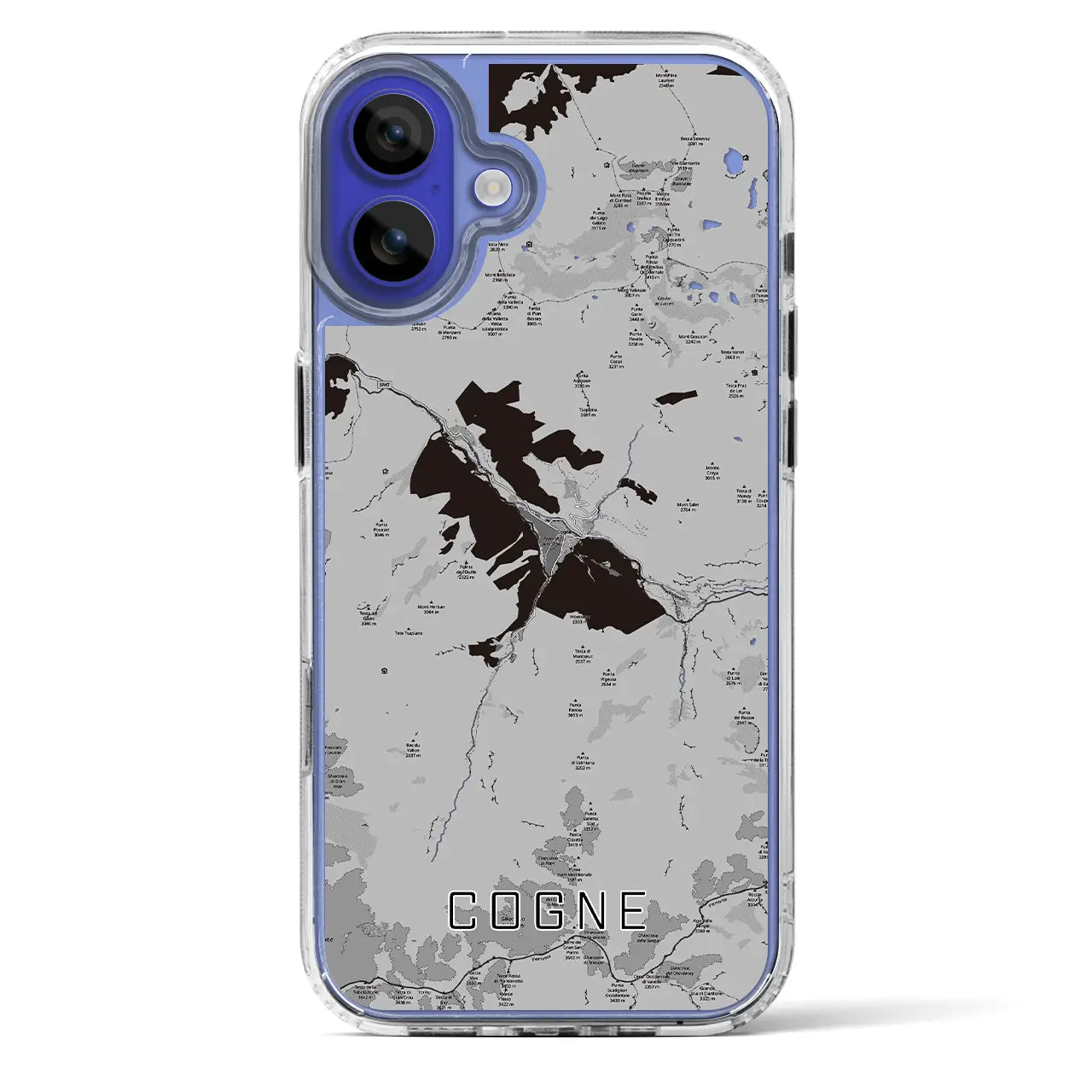 【コーニュ(イタリア)】地図柄iPhoneケース(MagSafeタイプ)