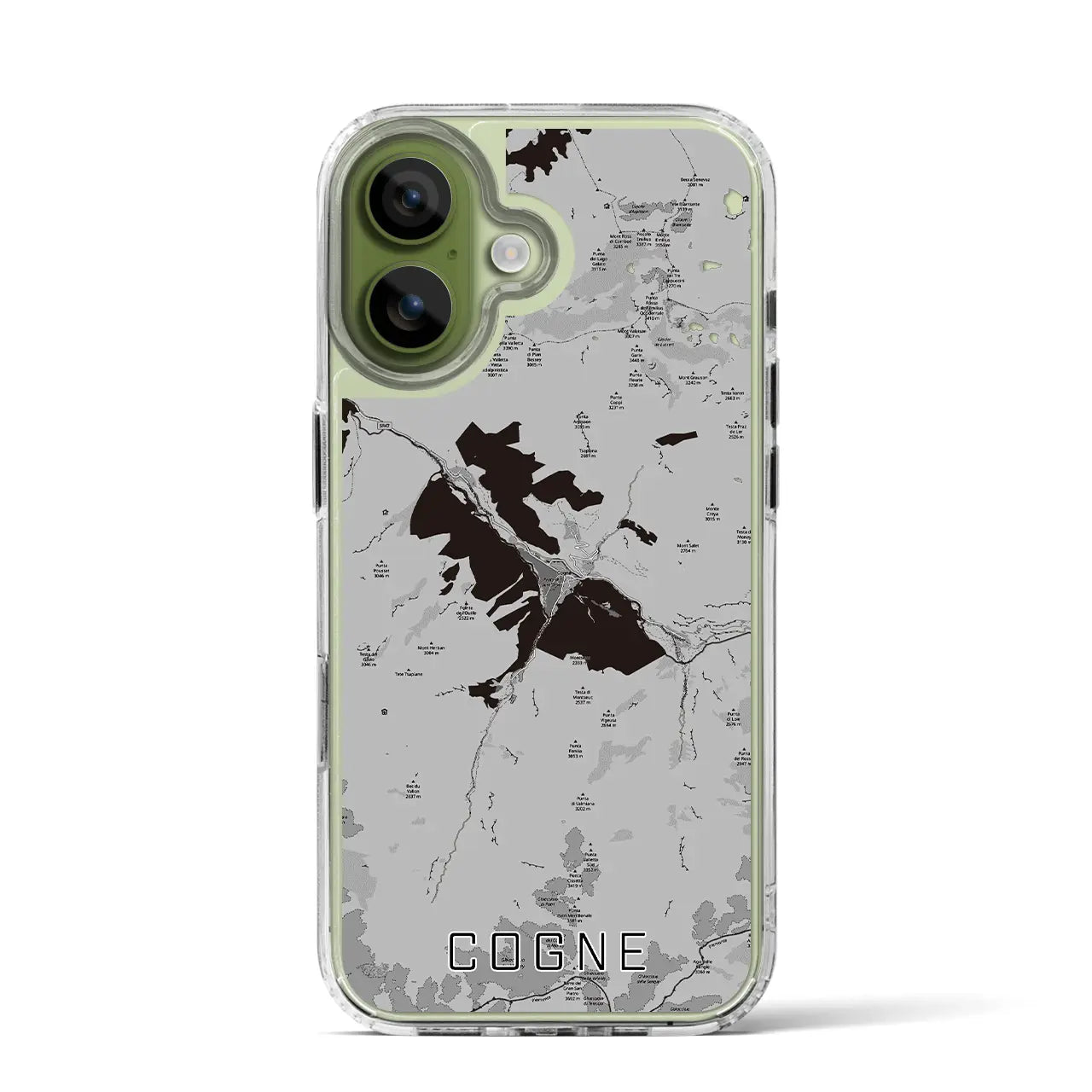 【コーニュ(イタリア)】地図柄iPhoneケース(MagSafeタイプ)