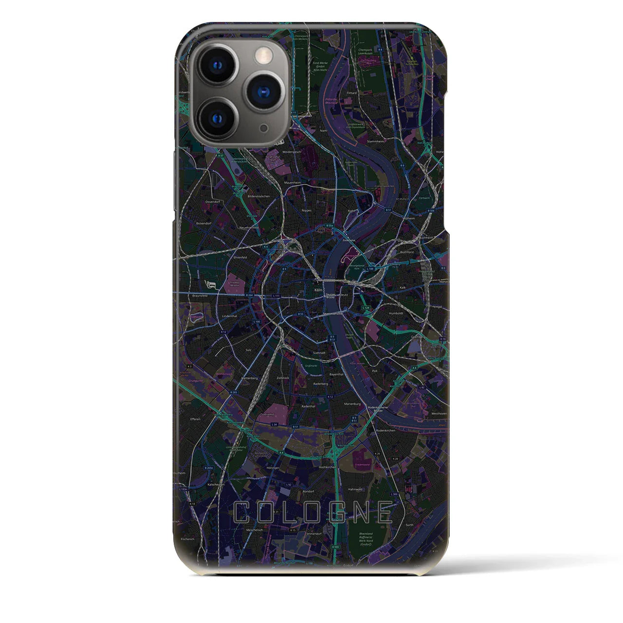 【ケルン(ドイツ)】地図柄iPhoneケース(バックカバータイプ)