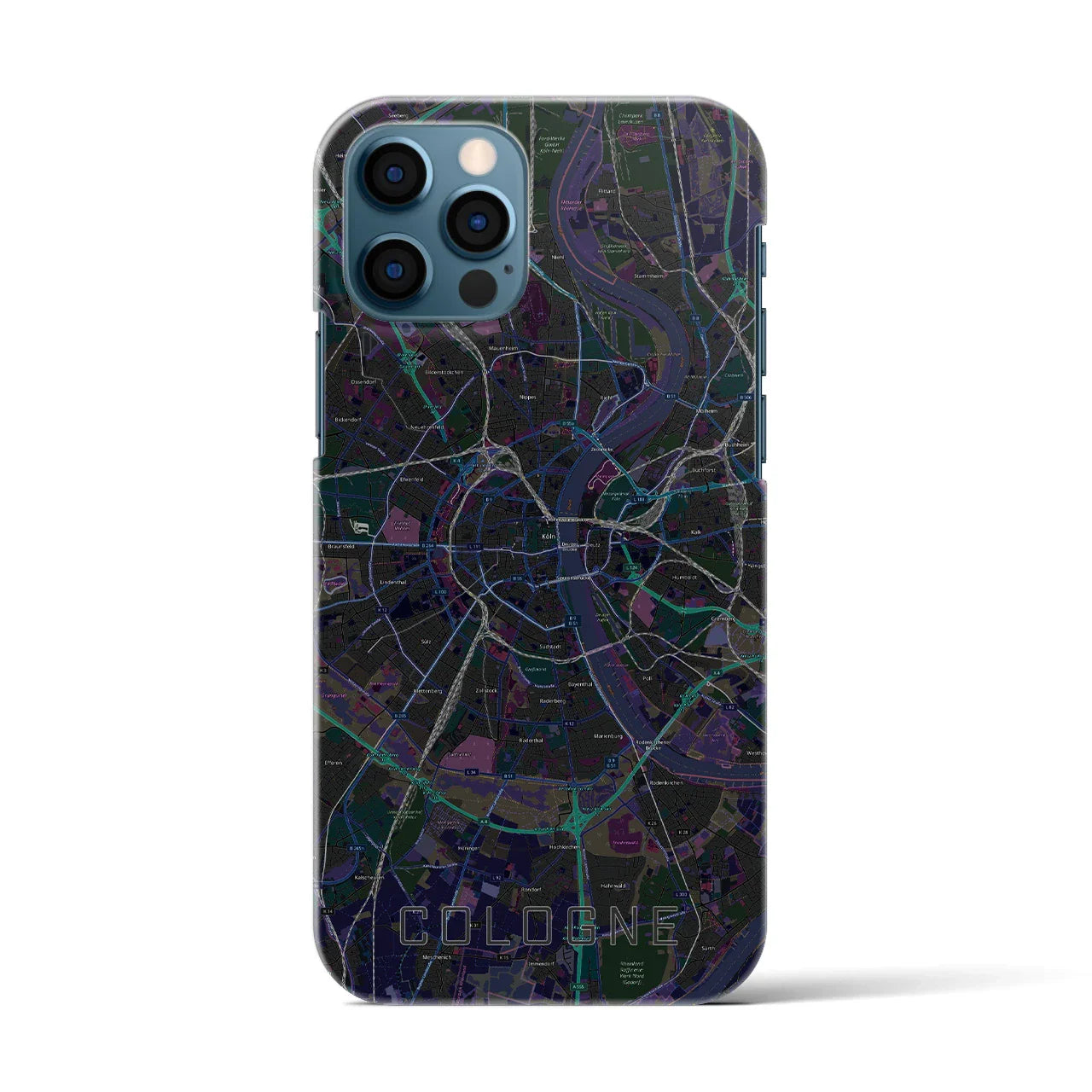 【ケルン(ドイツ)】地図柄iPhoneケース(バックカバータイプ)