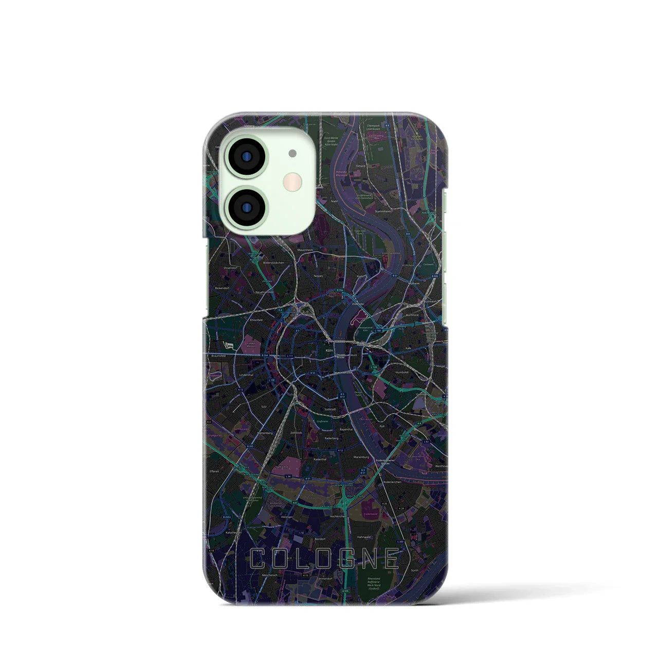 【ケルン(ドイツ)】地図柄iPhoneケース(バックカバータイプ)