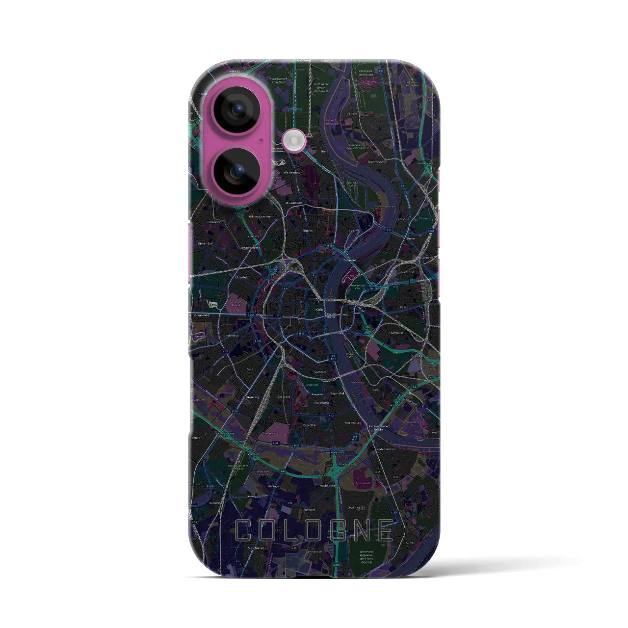 【ケルン(ドイツ)】地図柄iPhoneケース(バックカバータイプ)