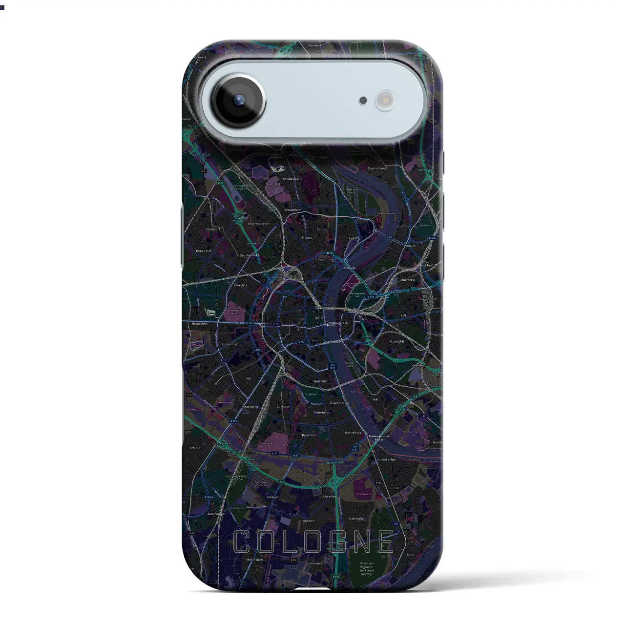 【ケルン(ドイツ)】地図柄iPhoneケース(バックカバータイプ)