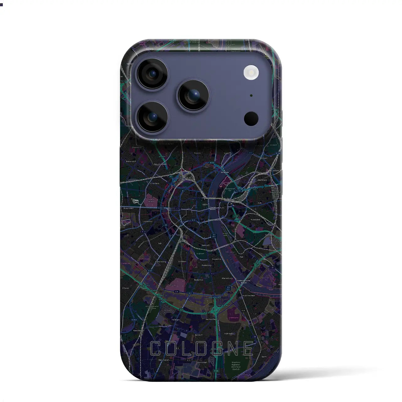 【ケルン(ドイツ)】地図柄iPhoneケース(バックカバータイプ)