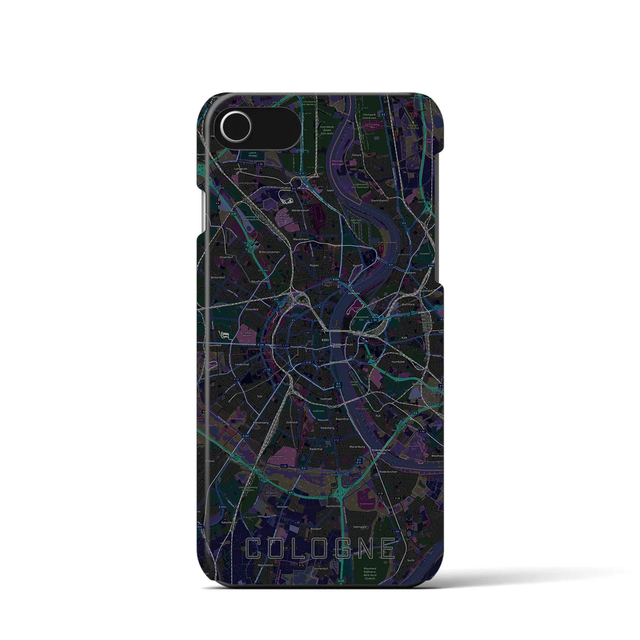 【ケルン(ドイツ)】地図柄iPhoneケース(バックカバータイプ)