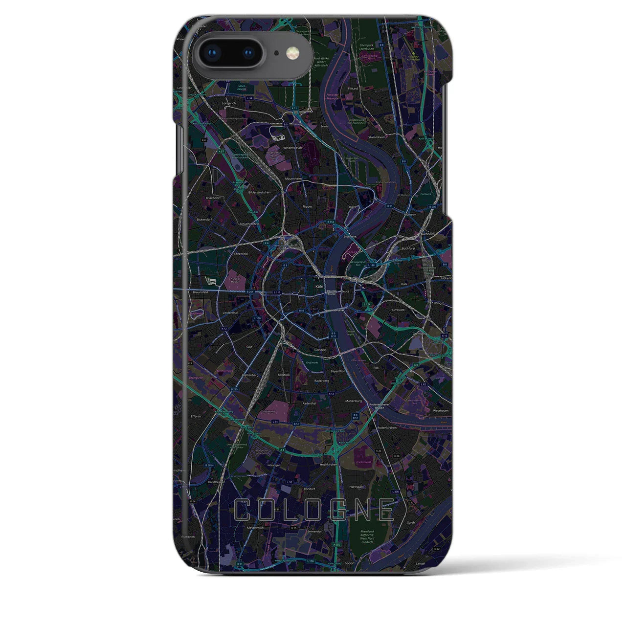 【ケルン(ドイツ)】地図柄iPhoneケース(バックカバータイプ)