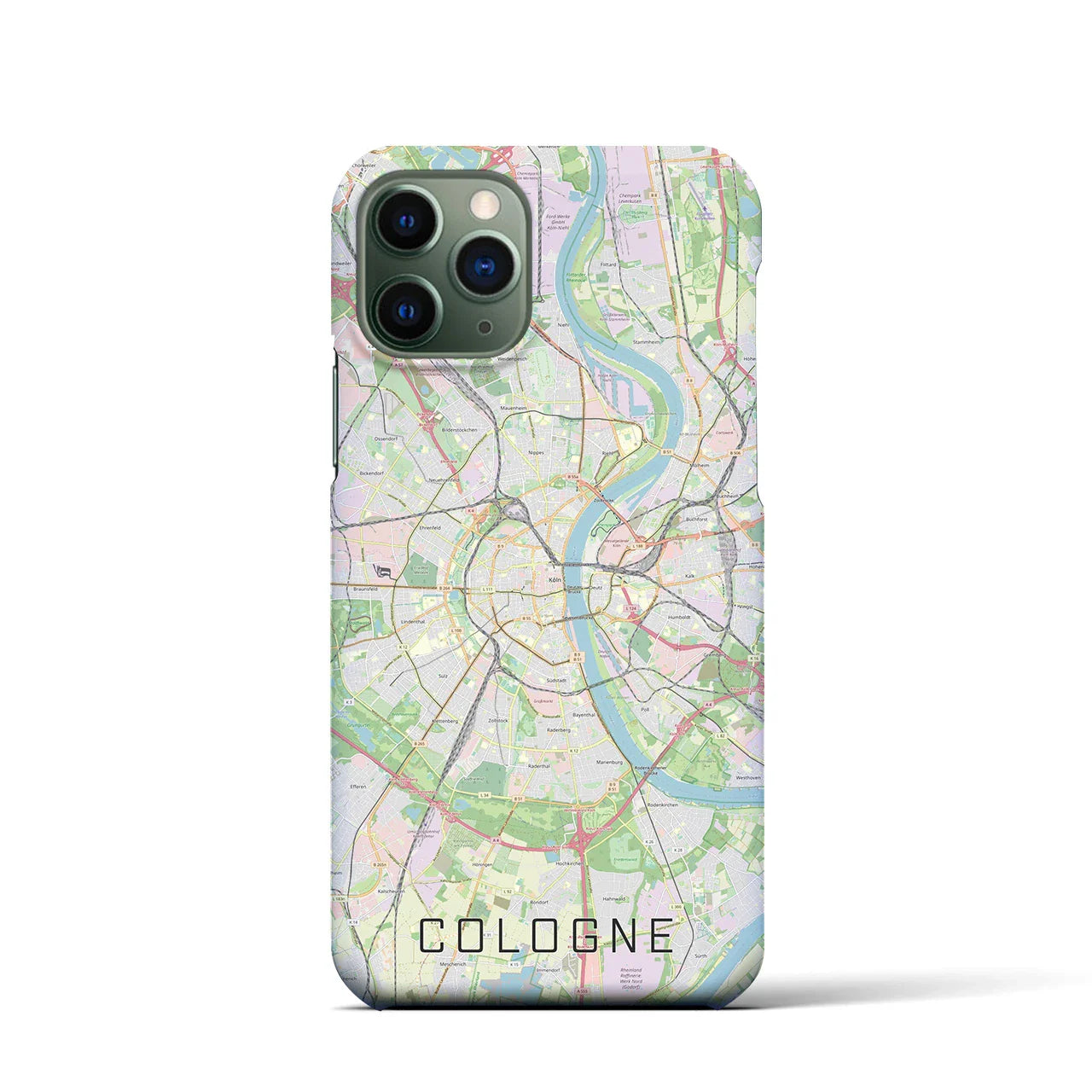 【ケルン(ドイツ)】地図柄iPhoneケース(バックカバータイプ)