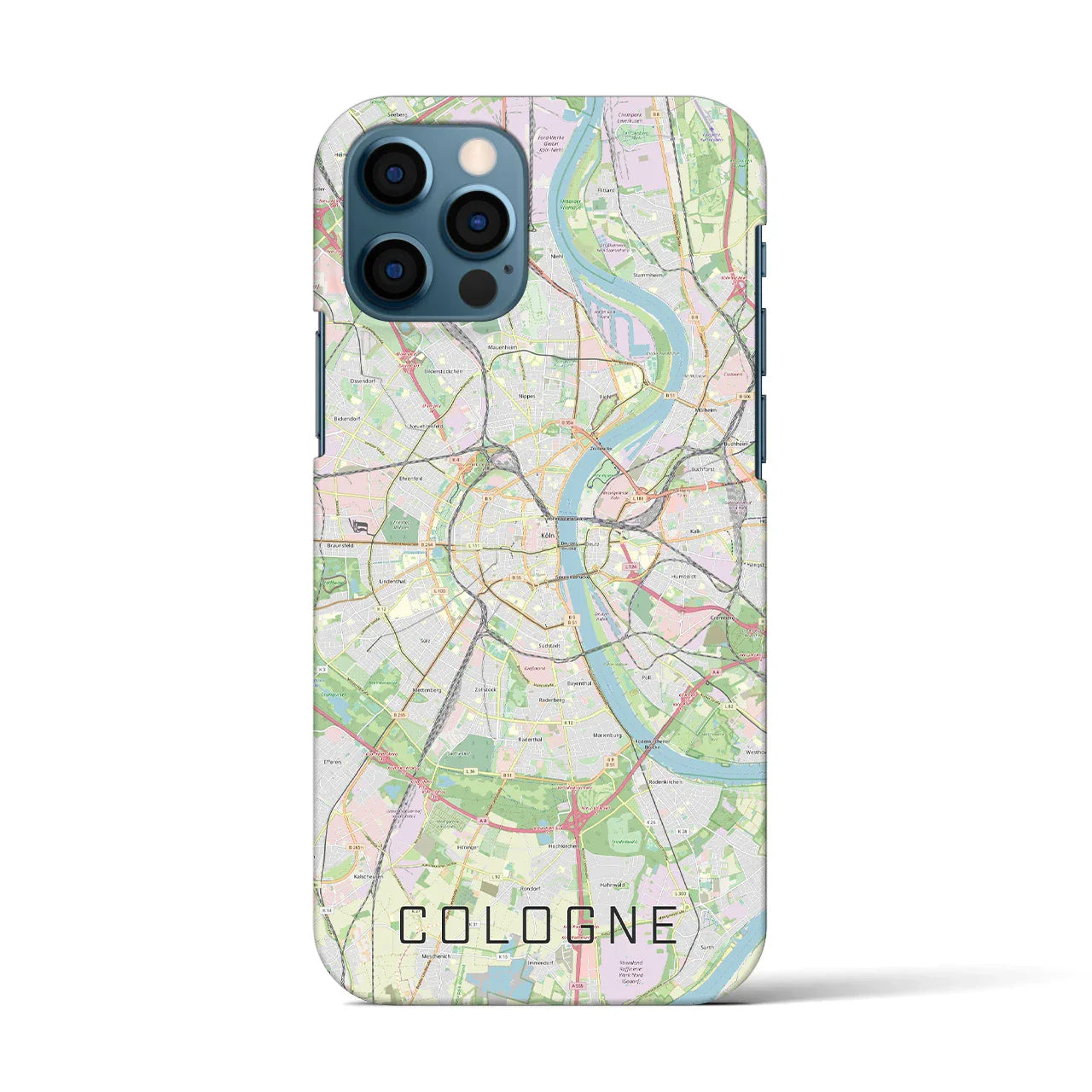 【ケルン(ドイツ)】地図柄iPhoneケース(バックカバータイプ)