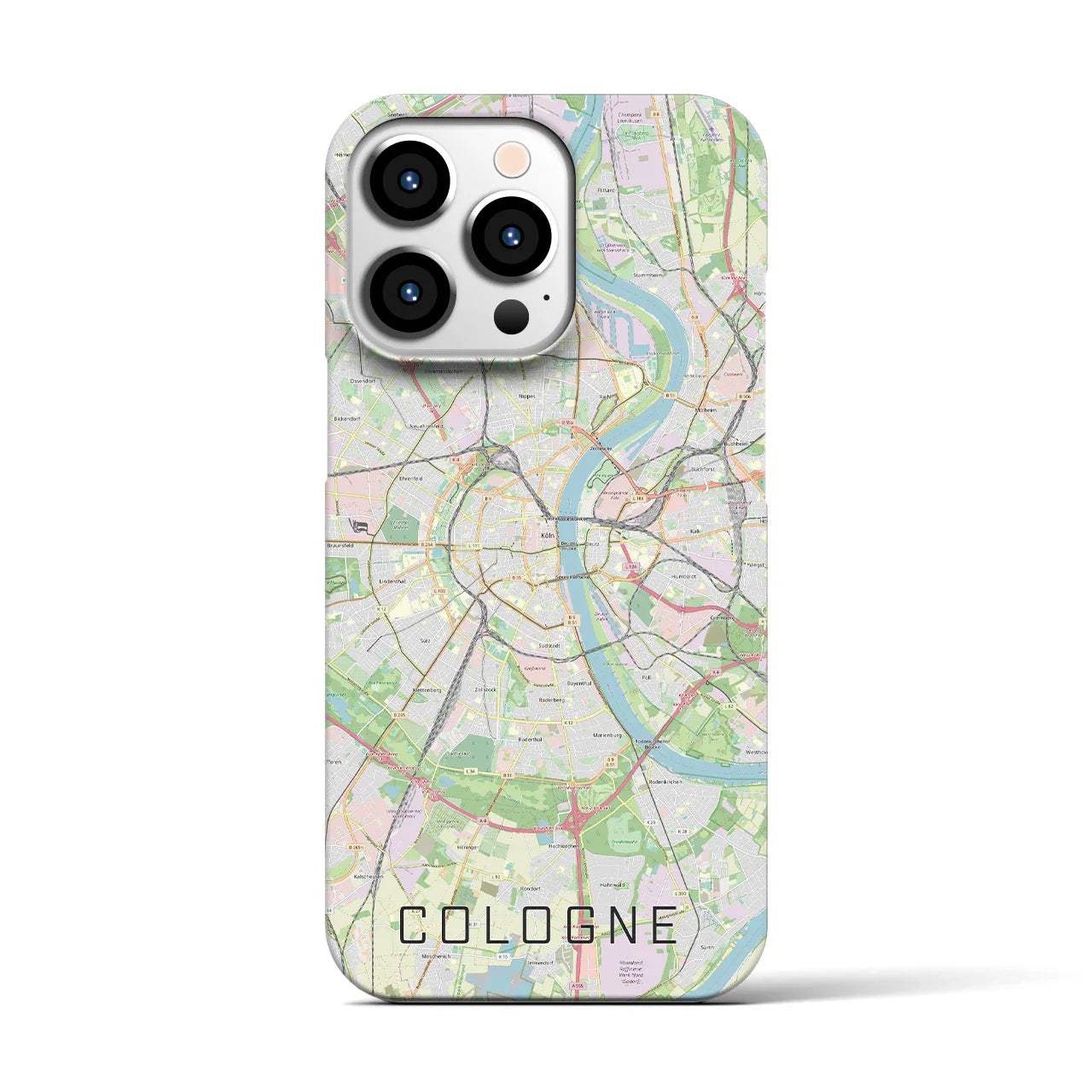 【ケルン(ドイツ)】地図柄iPhoneケース(バックカバータイプ)