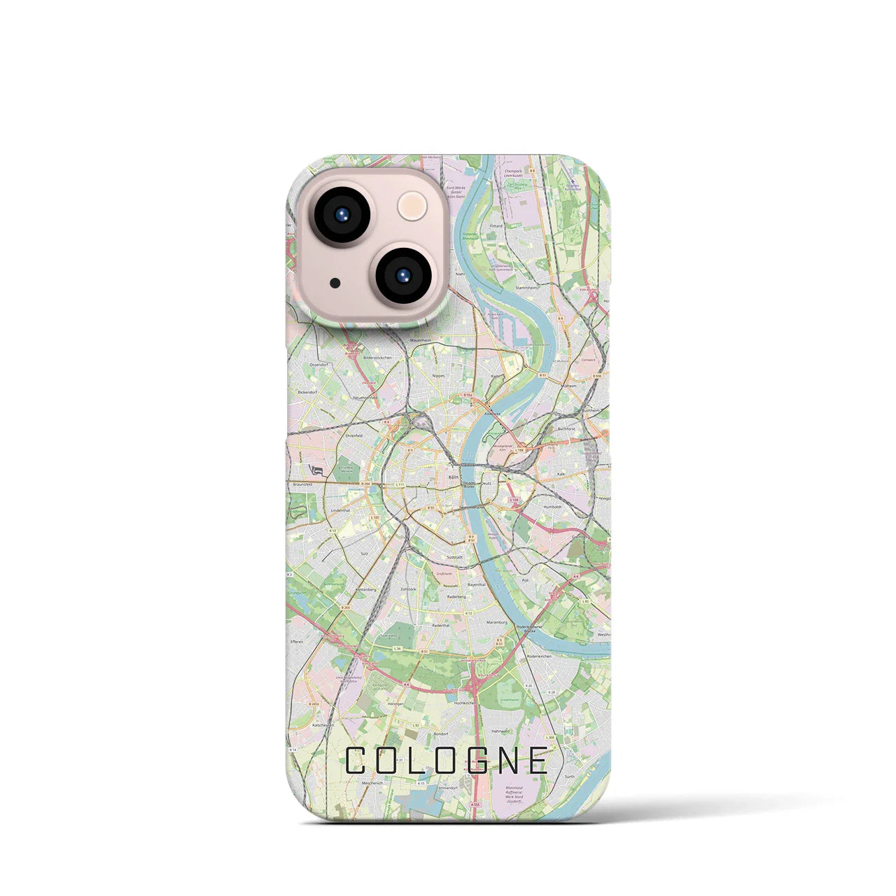 【ケルン(ドイツ)】地図柄iPhoneケース(バックカバータイプ)