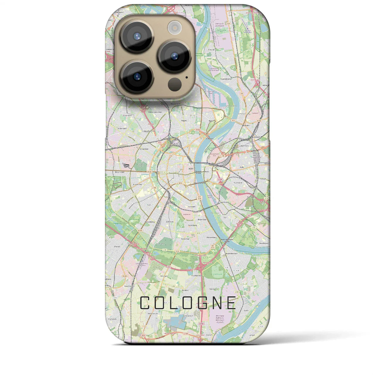 【ケルン(ドイツ)】地図柄iPhoneケース(バックカバータイプ)