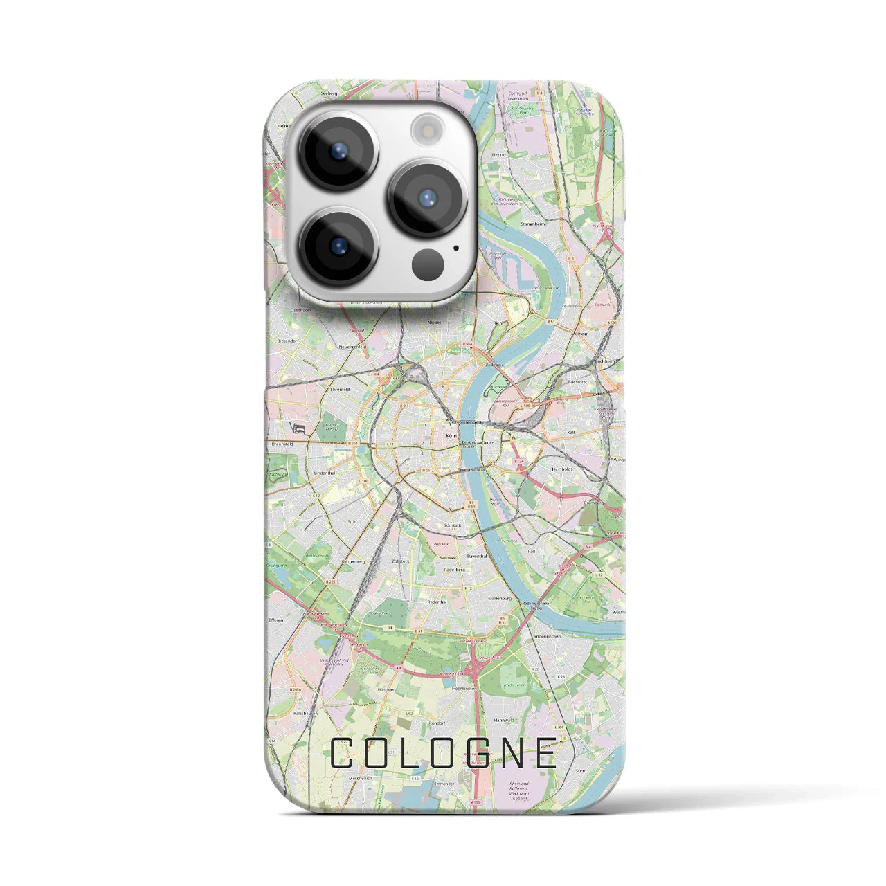 【ケルン(ドイツ)】地図柄iPhoneケース(バックカバータイプ)