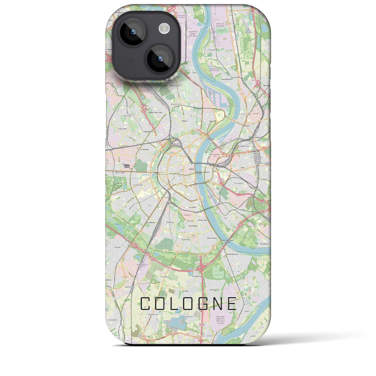 【ケルン(ドイツ)】地図柄iPhoneケース(バックカバータイプ)