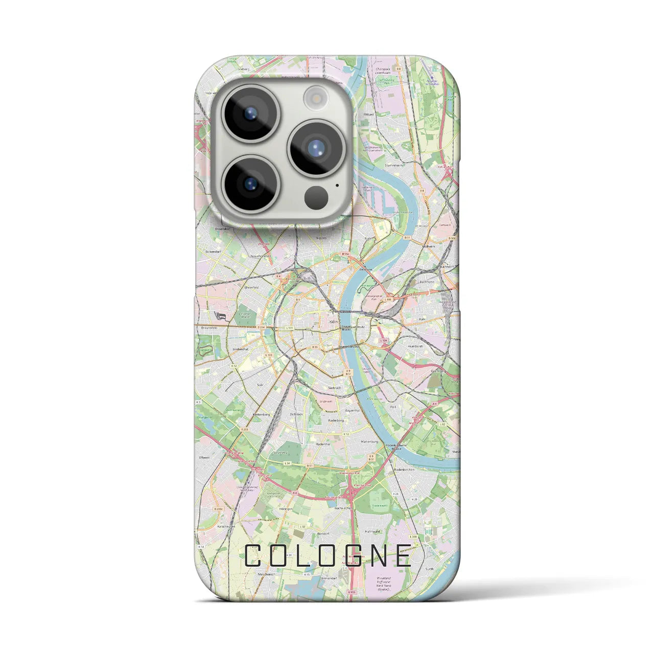 【ケルン(ドイツ)】地図柄iPhoneケース(バックカバータイプ)