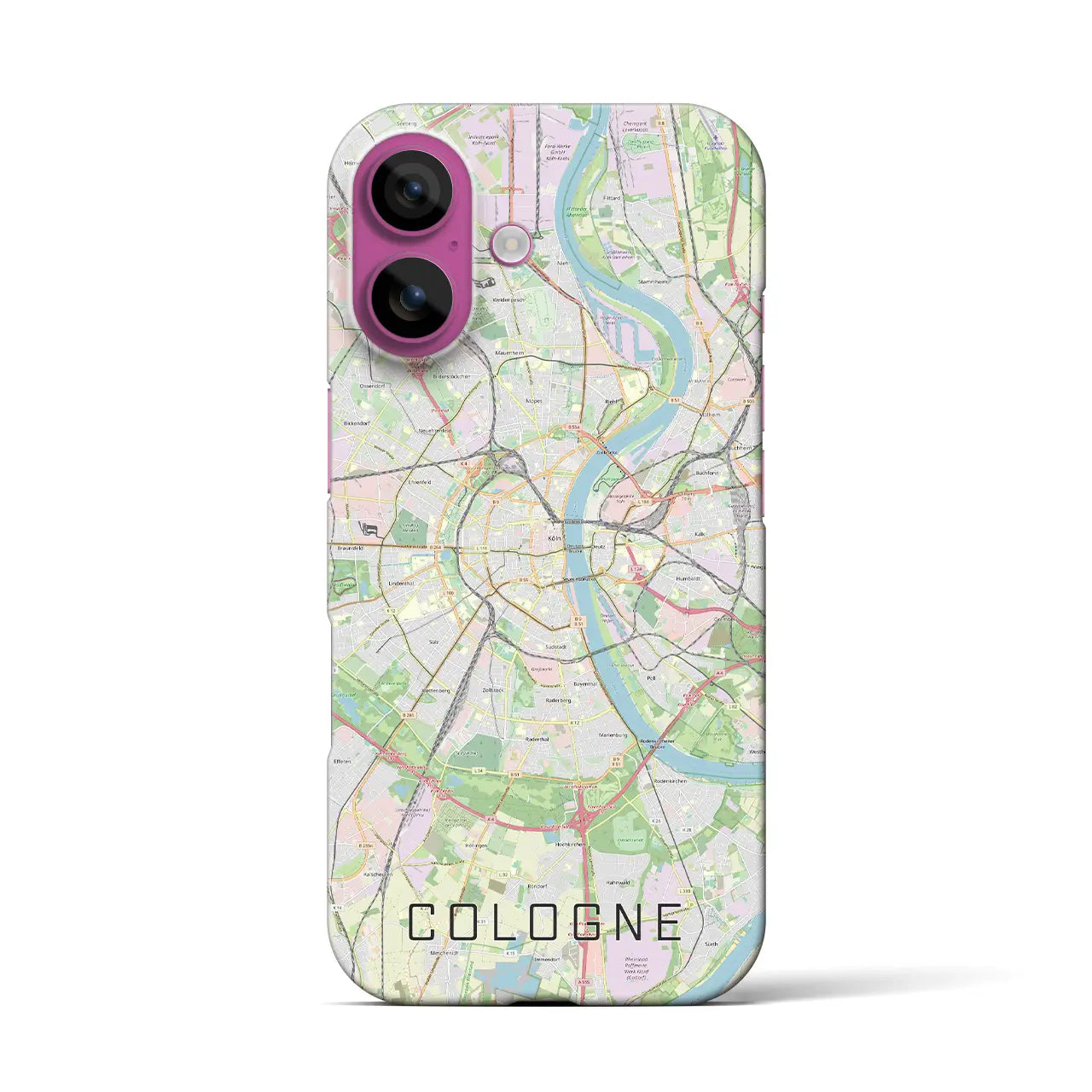 【ケルン(ドイツ)】地図柄iPhoneケース(バックカバータイプ)
