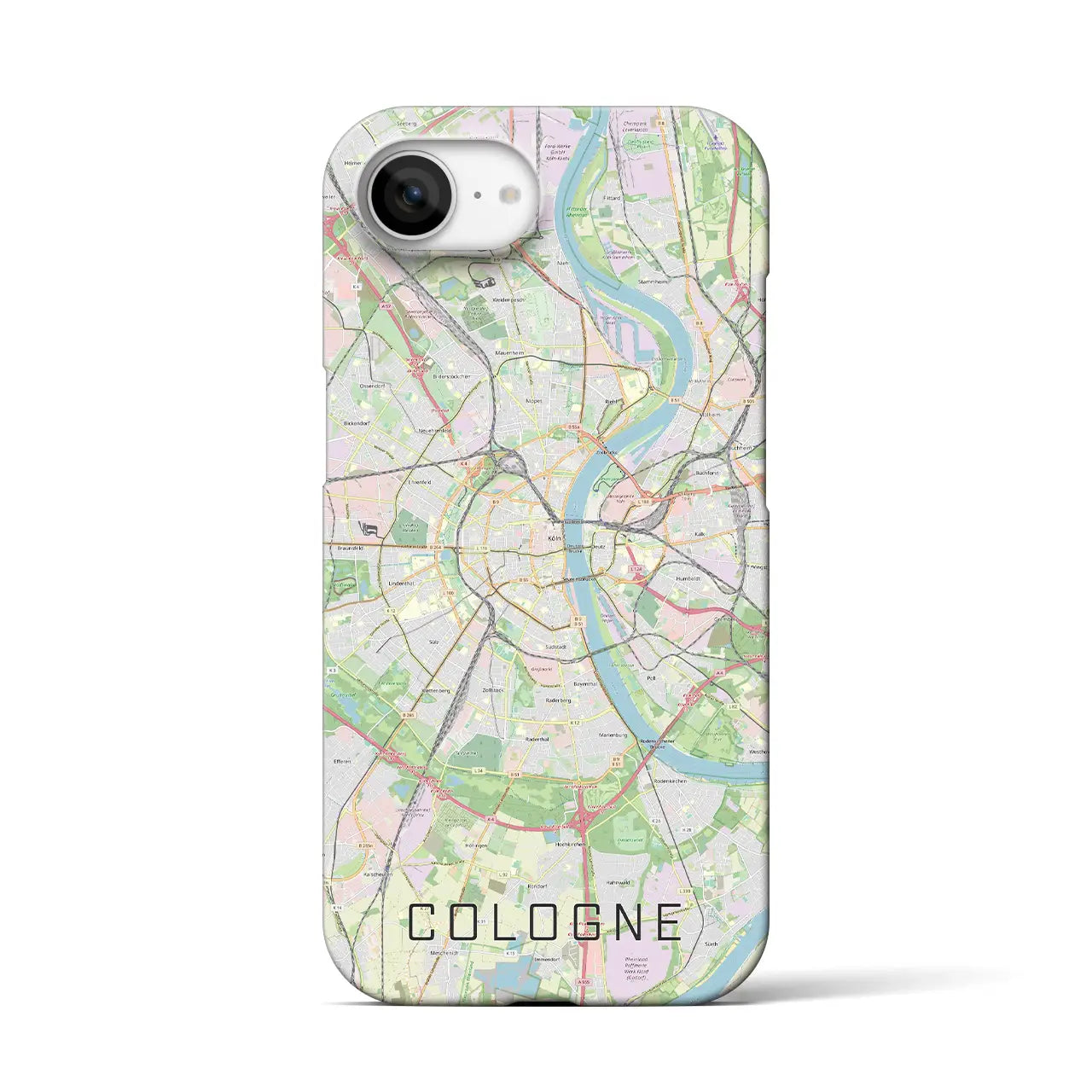 【ケルン(ドイツ)】地図柄iPhoneケース(バックカバータイプ)