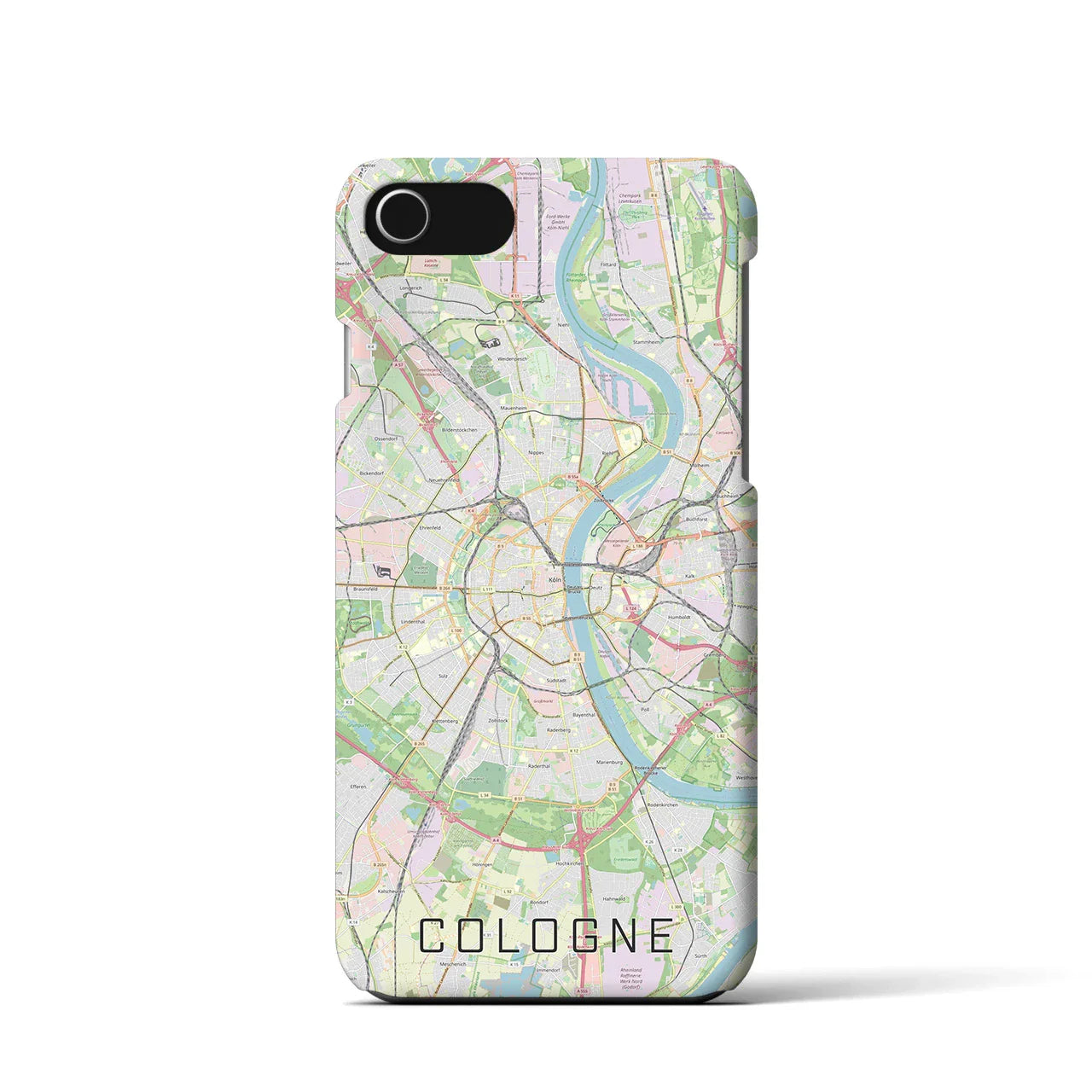 【ケルン(ドイツ)】地図柄iPhoneケース(バックカバータイプ)