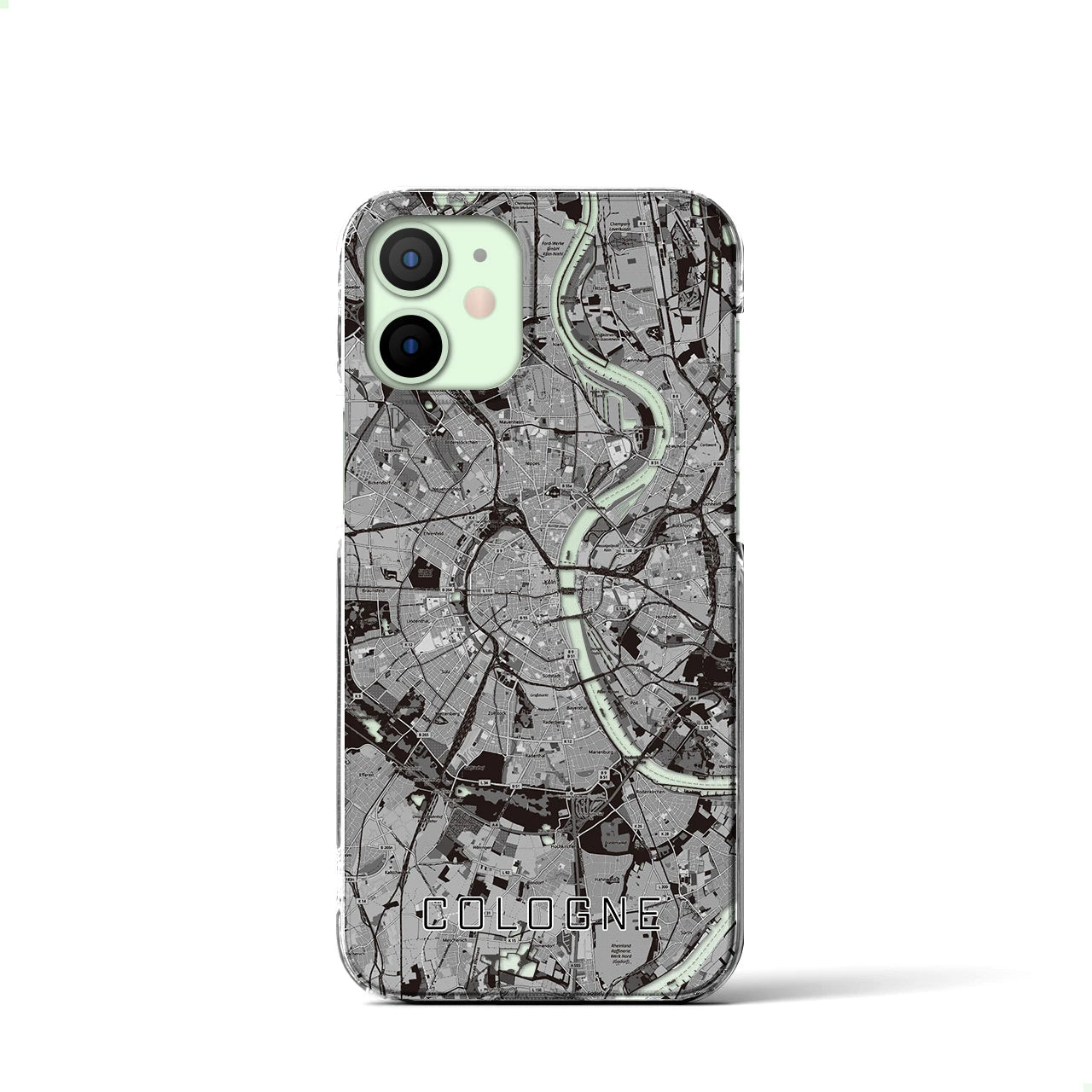 【ケルン(ドイツ)】地図柄iPhoneケース(クリアタイプ)