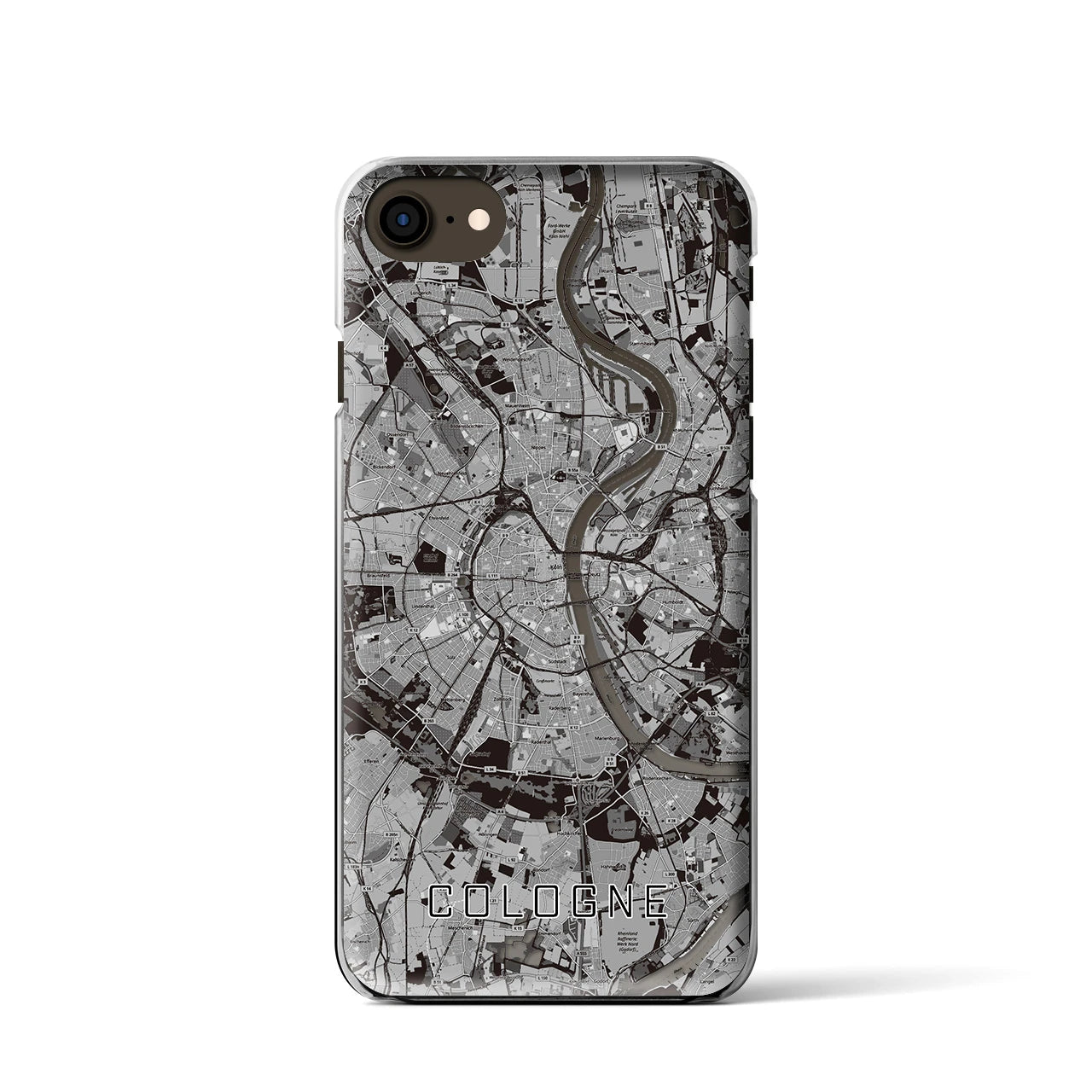 【ケルン(ドイツ)】地図柄iPhoneケース(クリアタイプ)