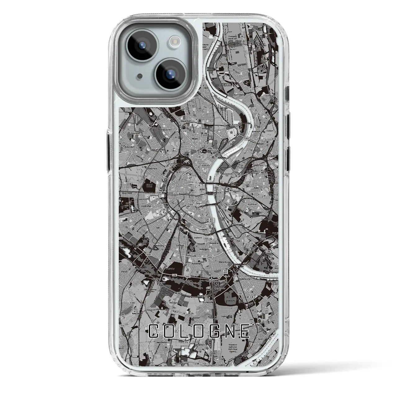 【ケルン(ドイツ)】地図柄iPhoneケース(MagSafeタイプ)