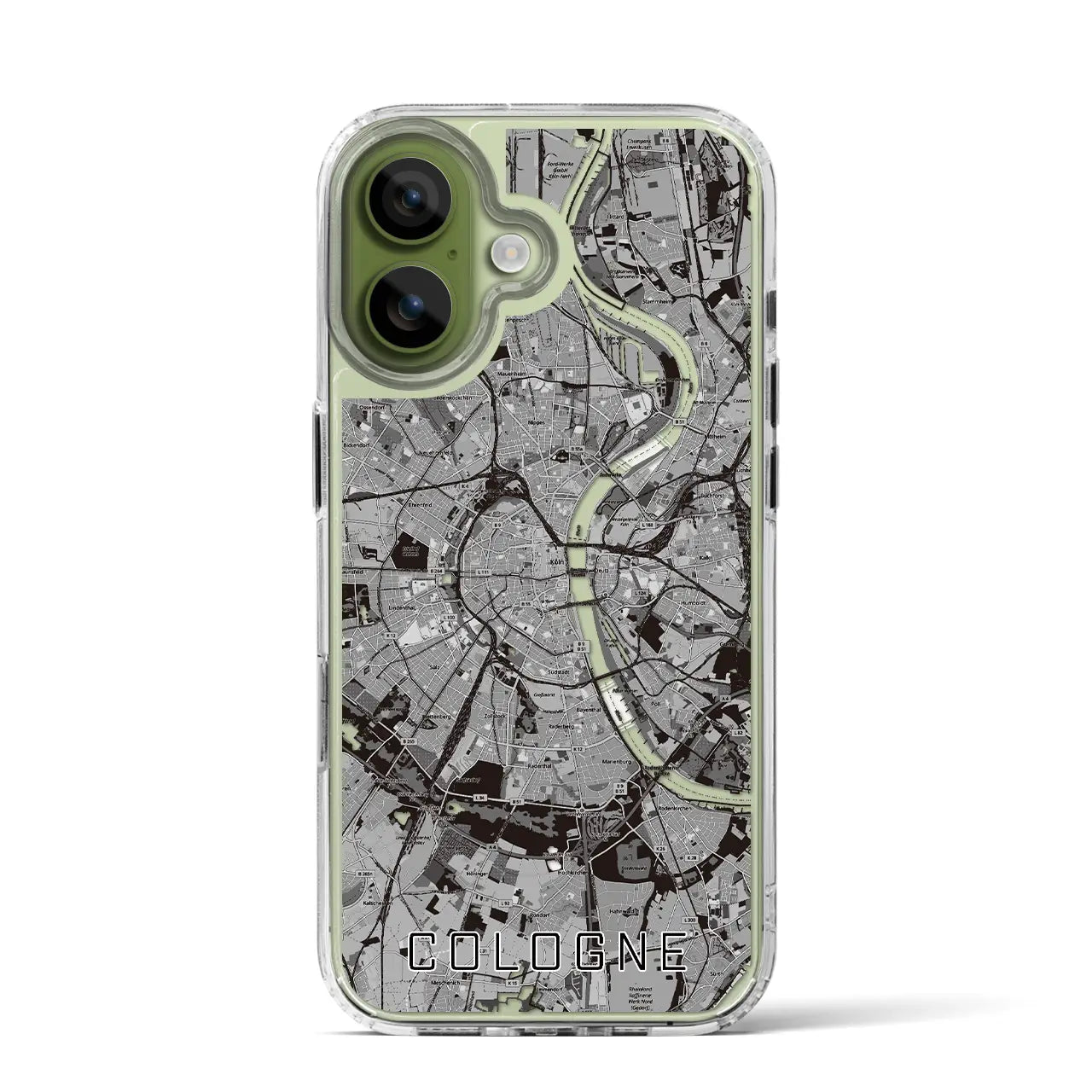 【ケルン(ドイツ)】地図柄iPhoneケース(MagSafeタイプ)