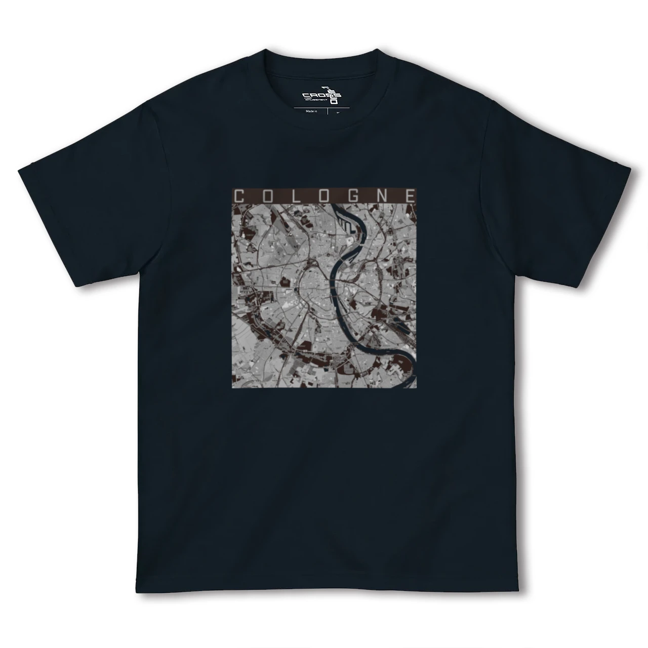【ケルン(ドイツ)】地図柄ヘビーウェイトTシャツ