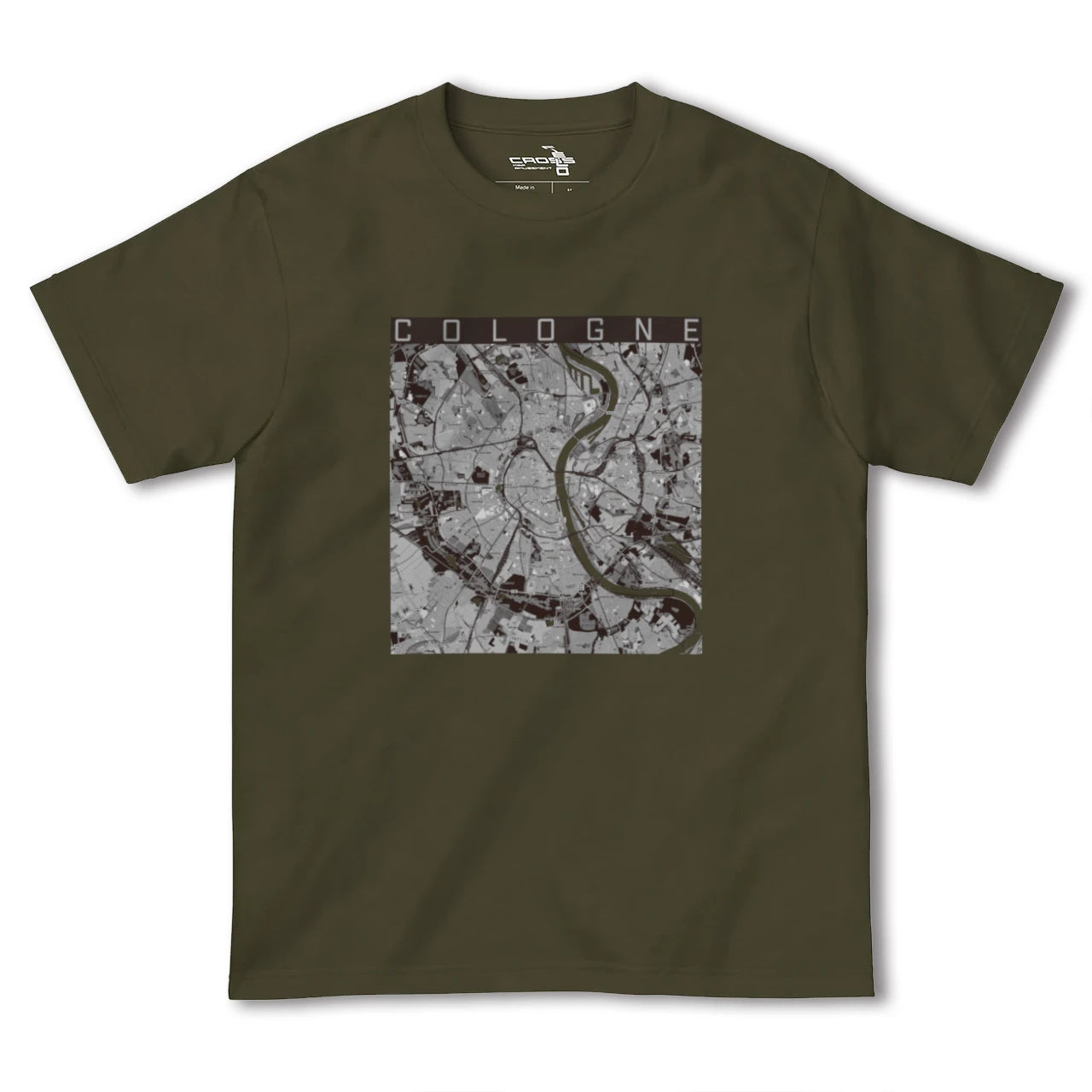 【ケルン(ドイツ)】地図柄ヘビーウェイトTシャツ