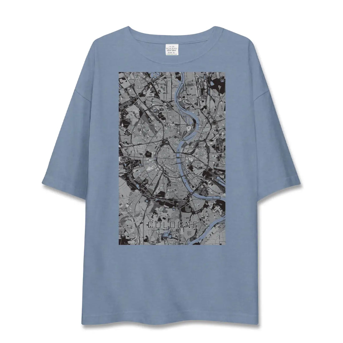 【ケルン(ドイツ)】地図柄ビッグシルエットTシャツ